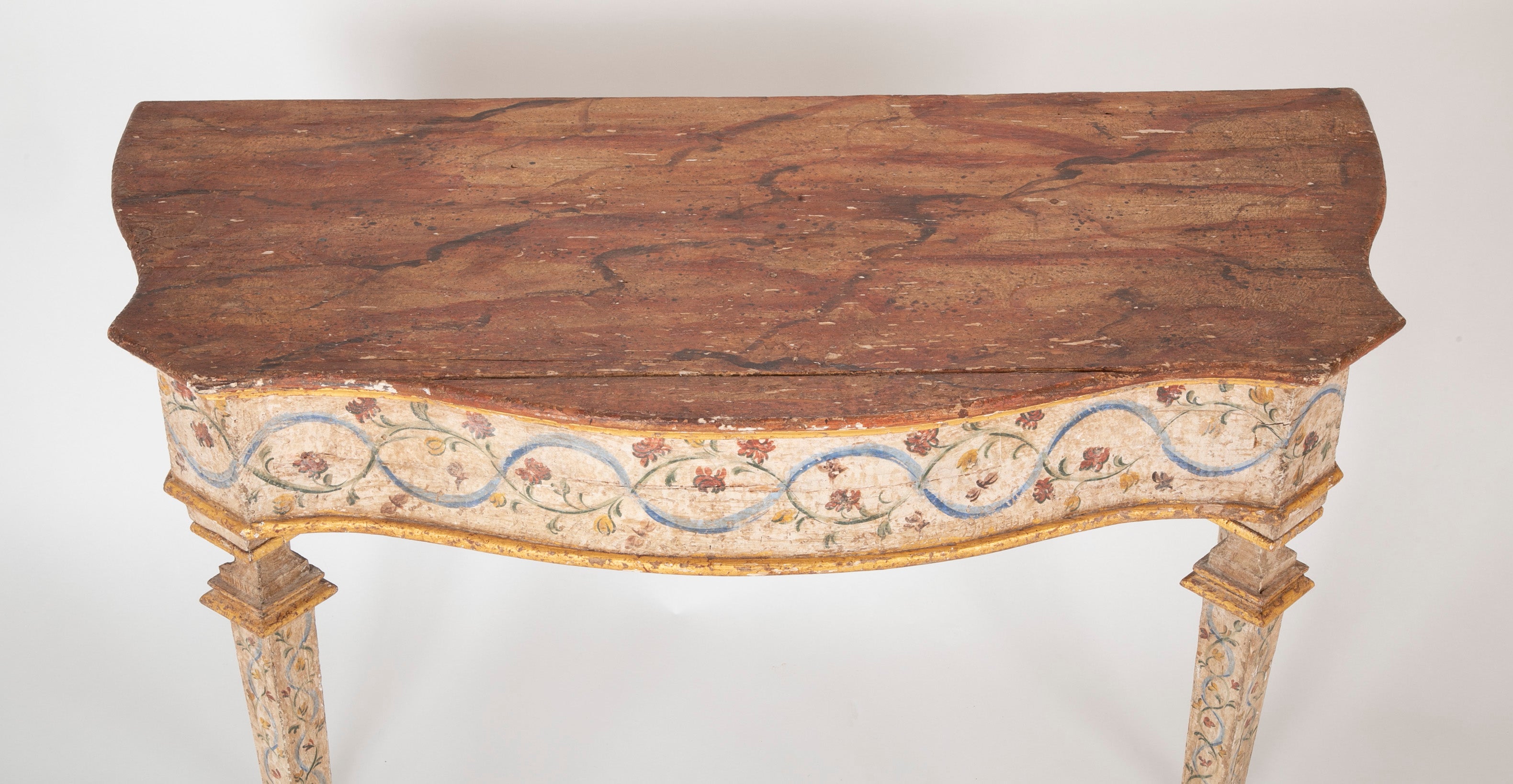 Pair of Late 18th Century Venetian Painted Consoles