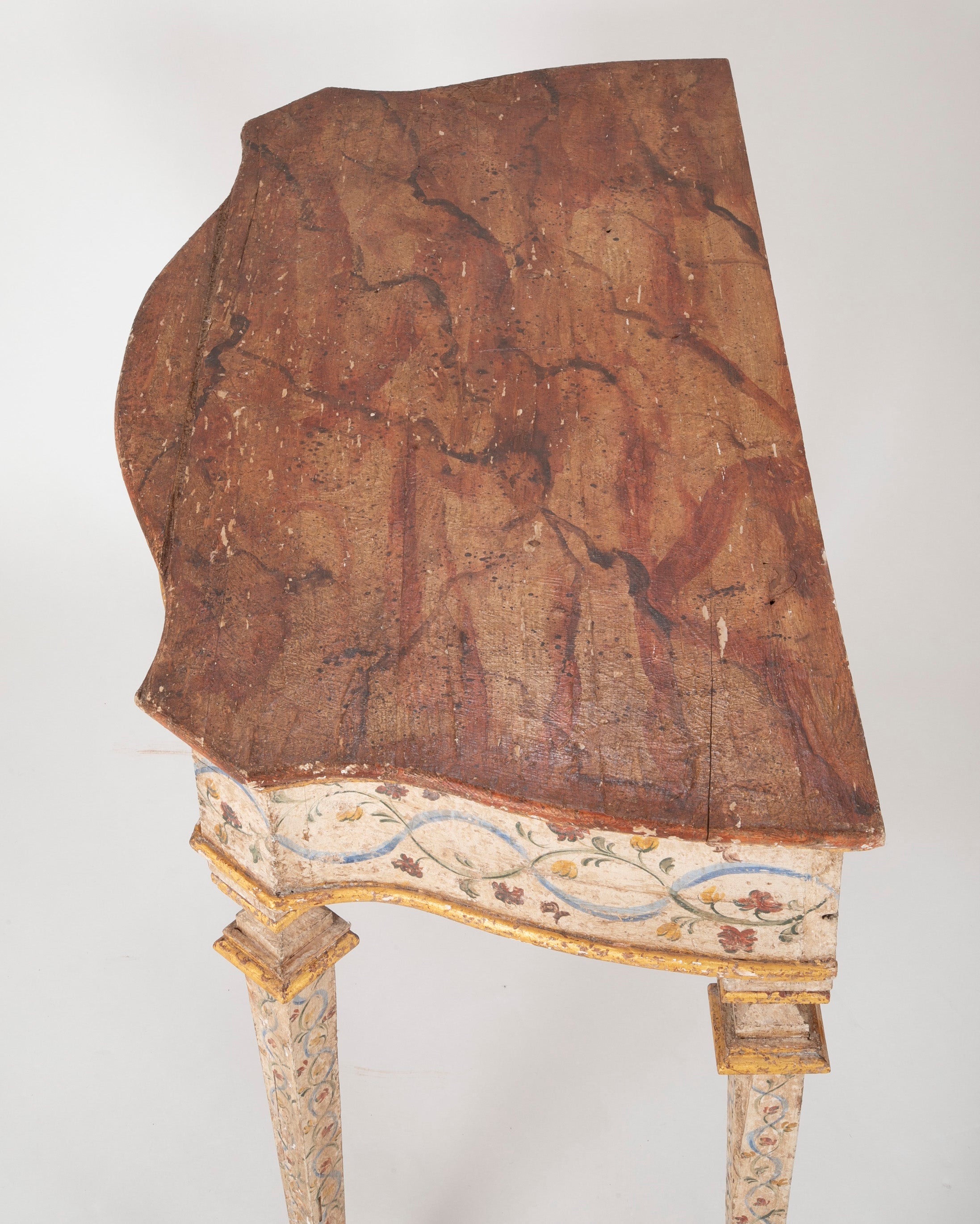 Pair of Late 18th Century Venetian Painted Consoles