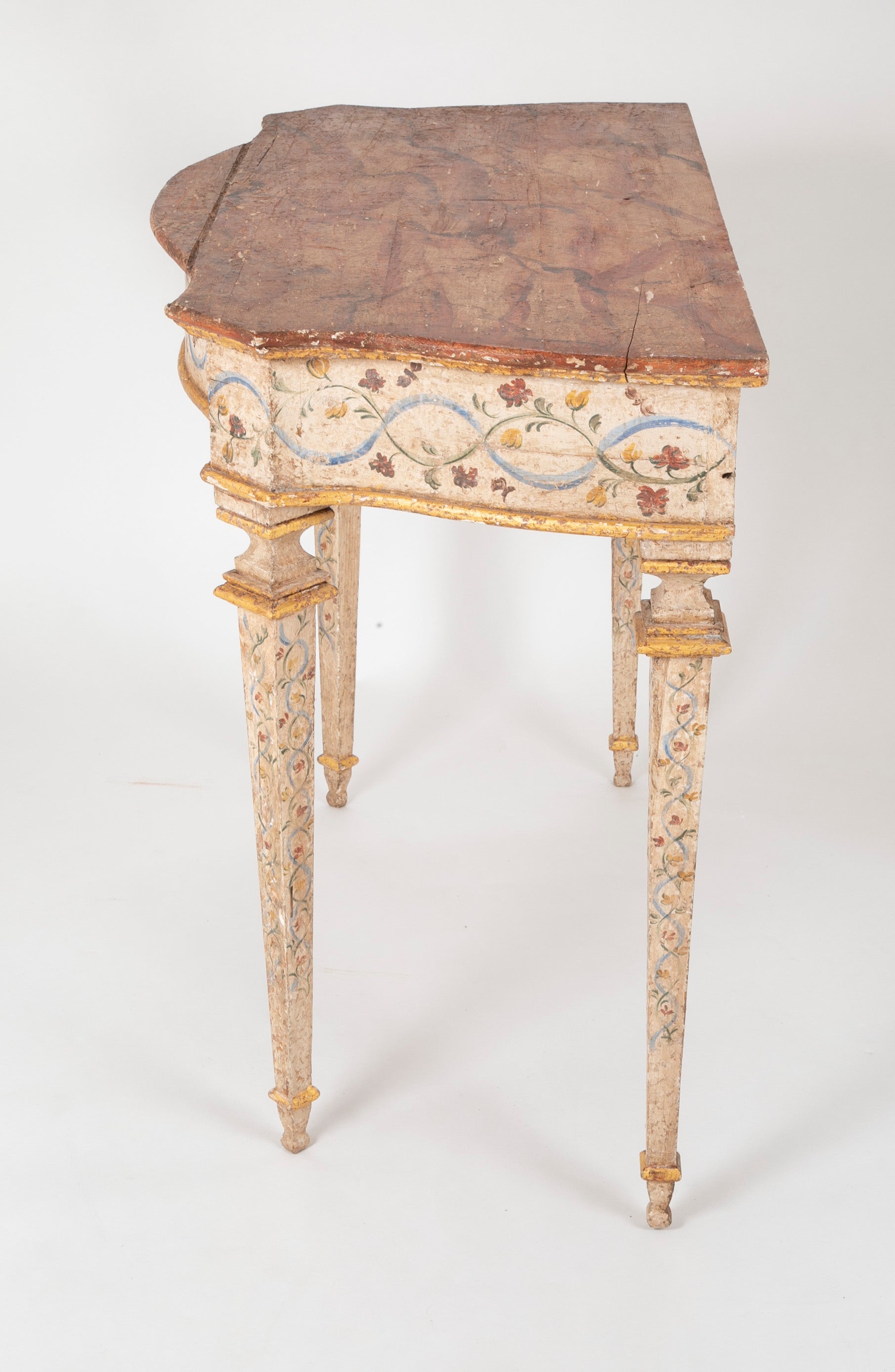 Pair of Late 18th Century Venetian Painted Consoles