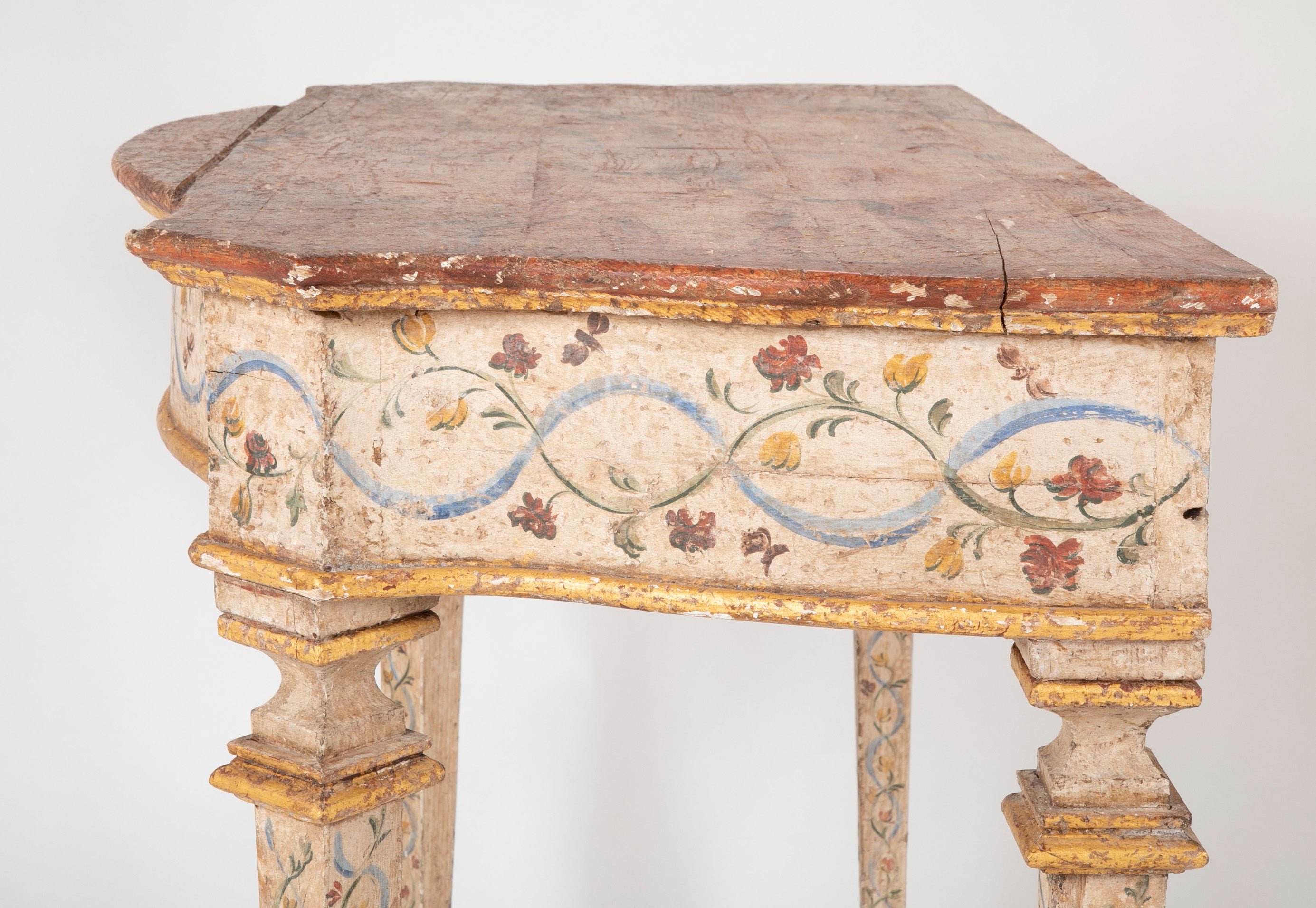 Pair of Late 18th Century Venetian Painted Consoles