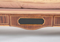 An Empire Mahogany Daybed with Fruitwood & Ebony Details