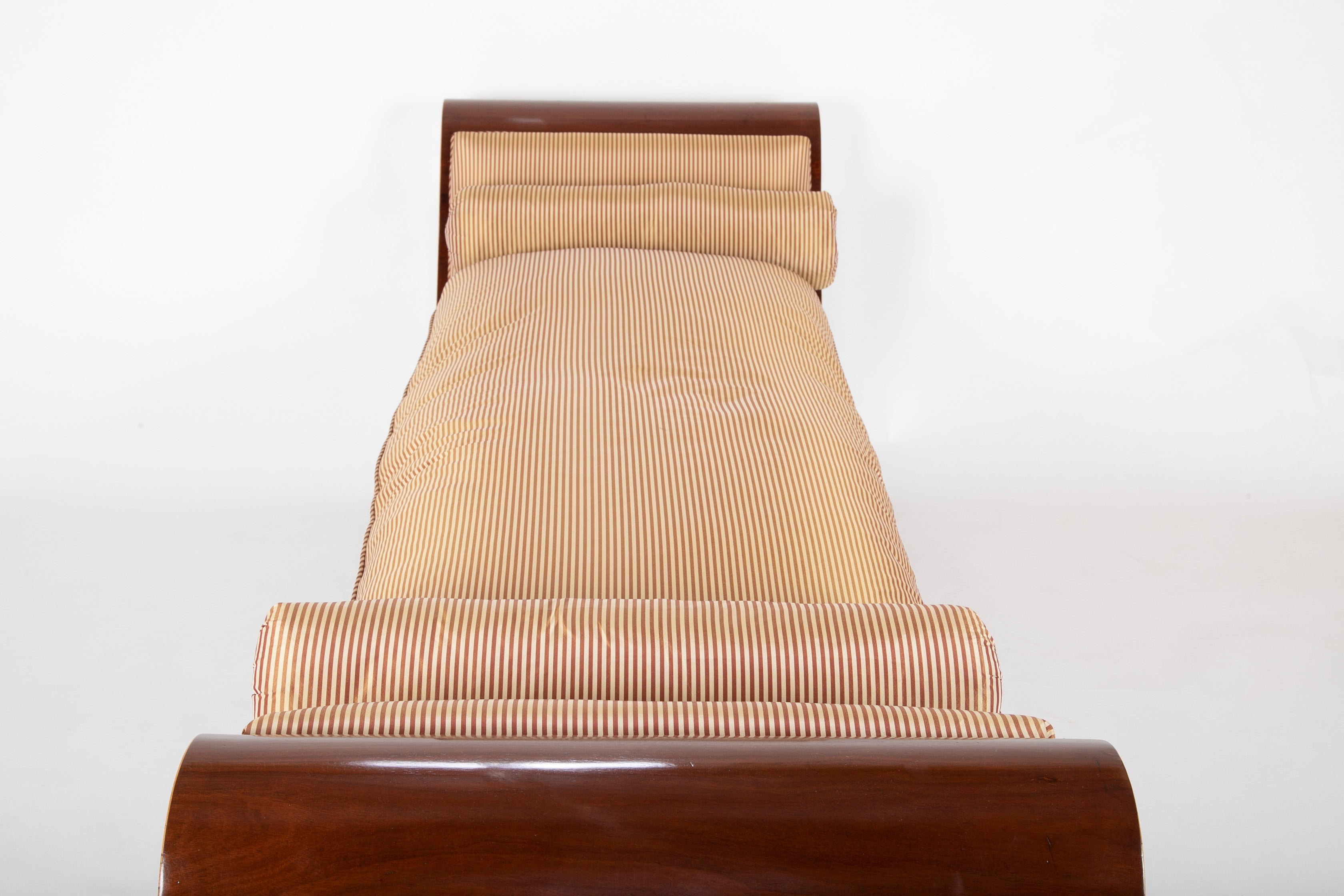 An Empire Mahogany Daybed with Fruitwood & Ebony Details