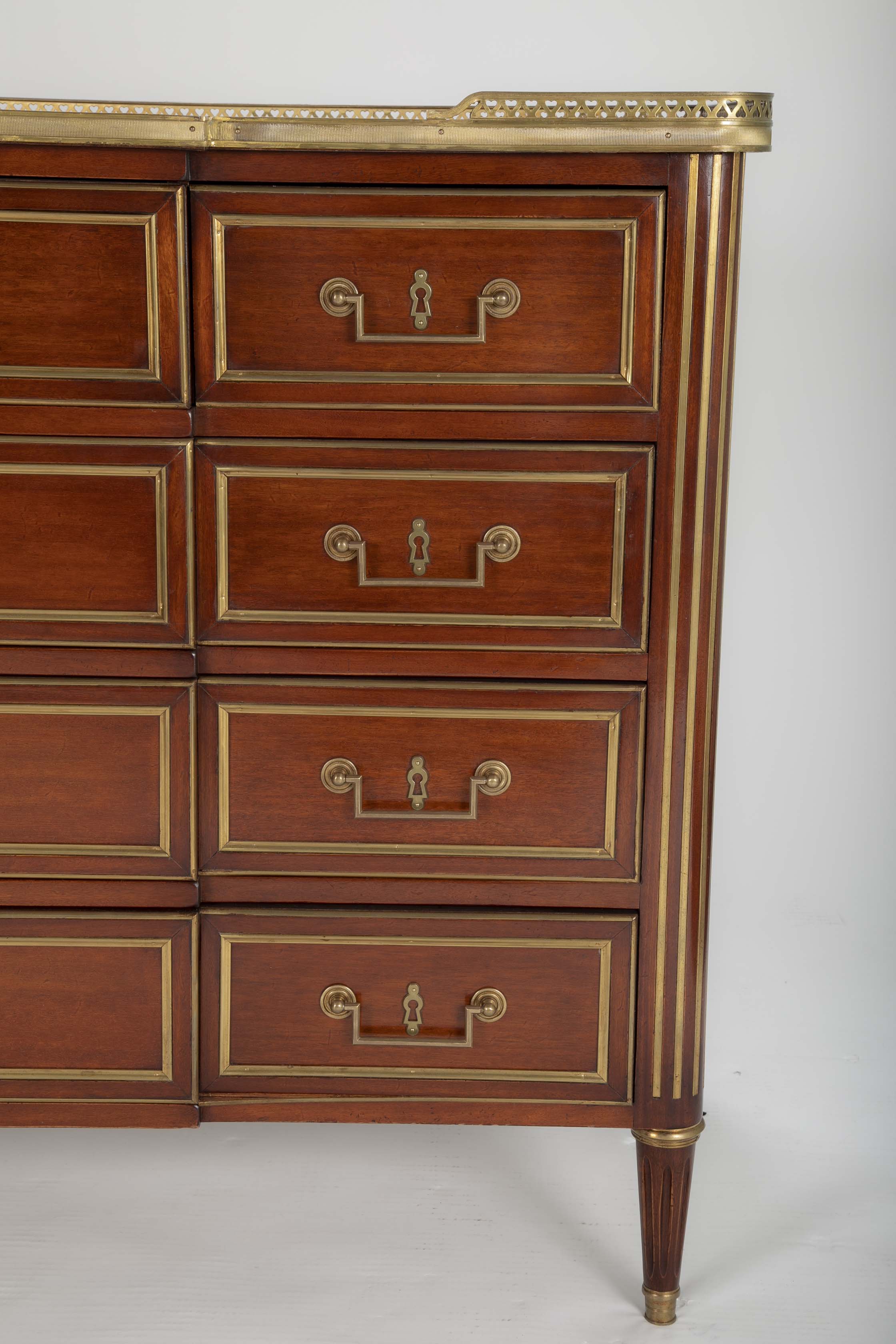 Louis XVI Style Mahogany Chest of Drawers