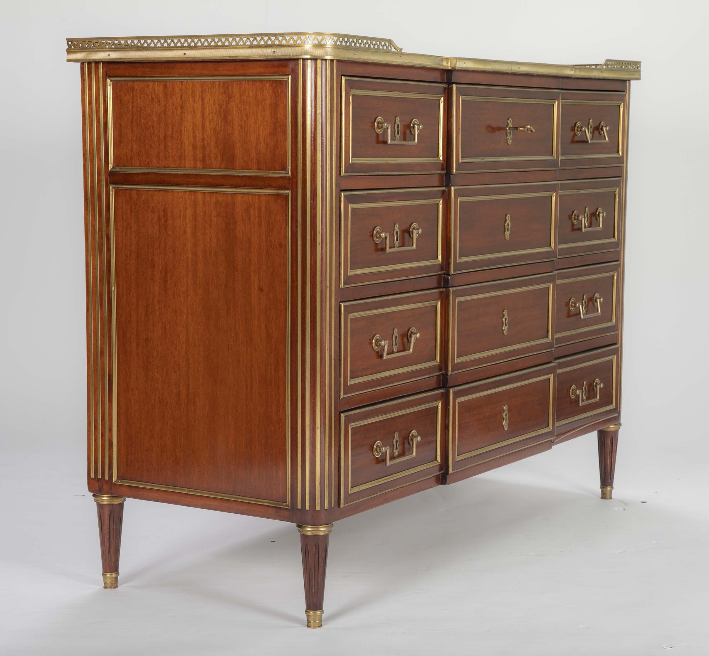 Louis XVI Style Mahogany Chest of Drawers