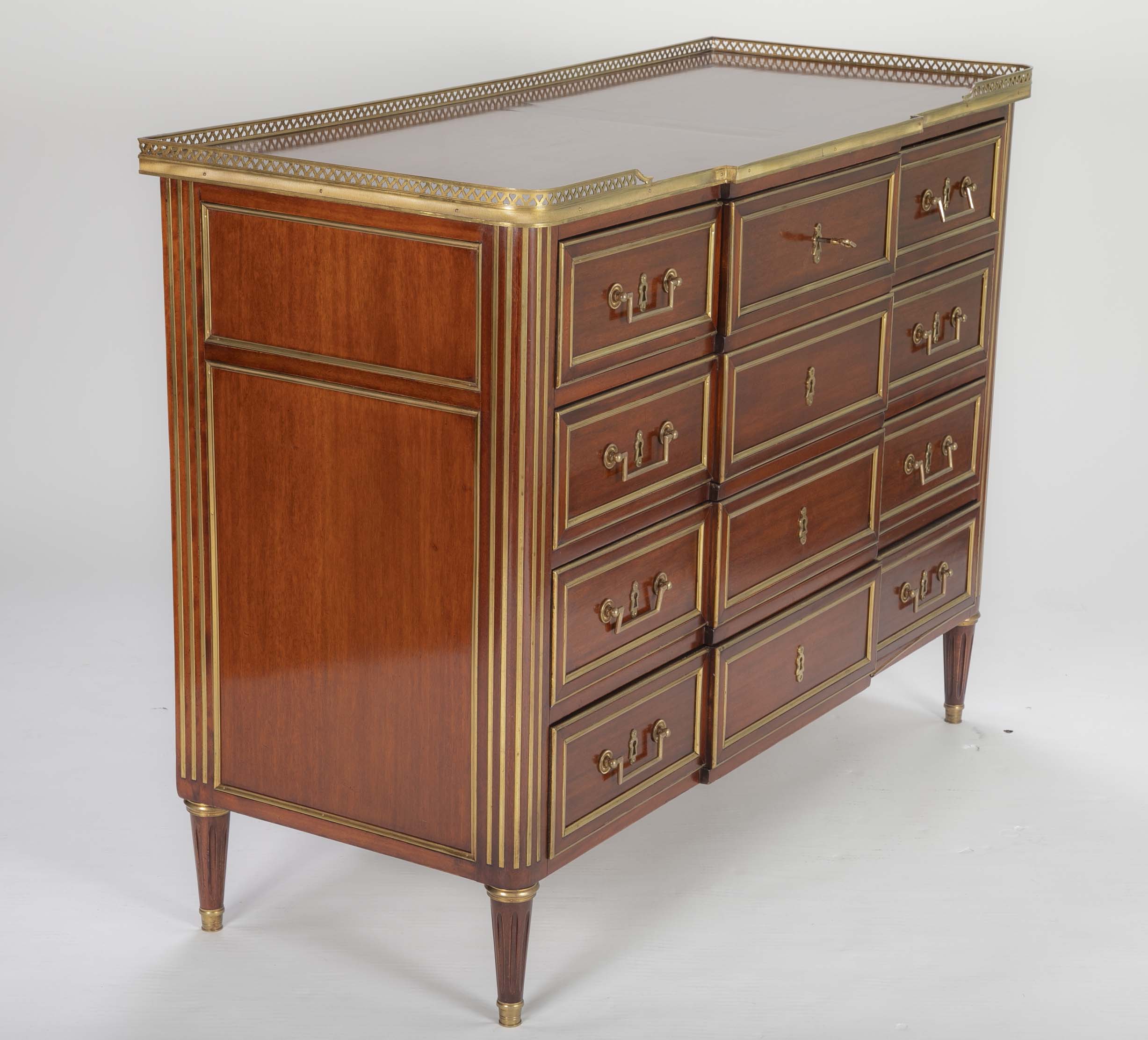 Louis XVI Style Mahogany Chest of Drawers