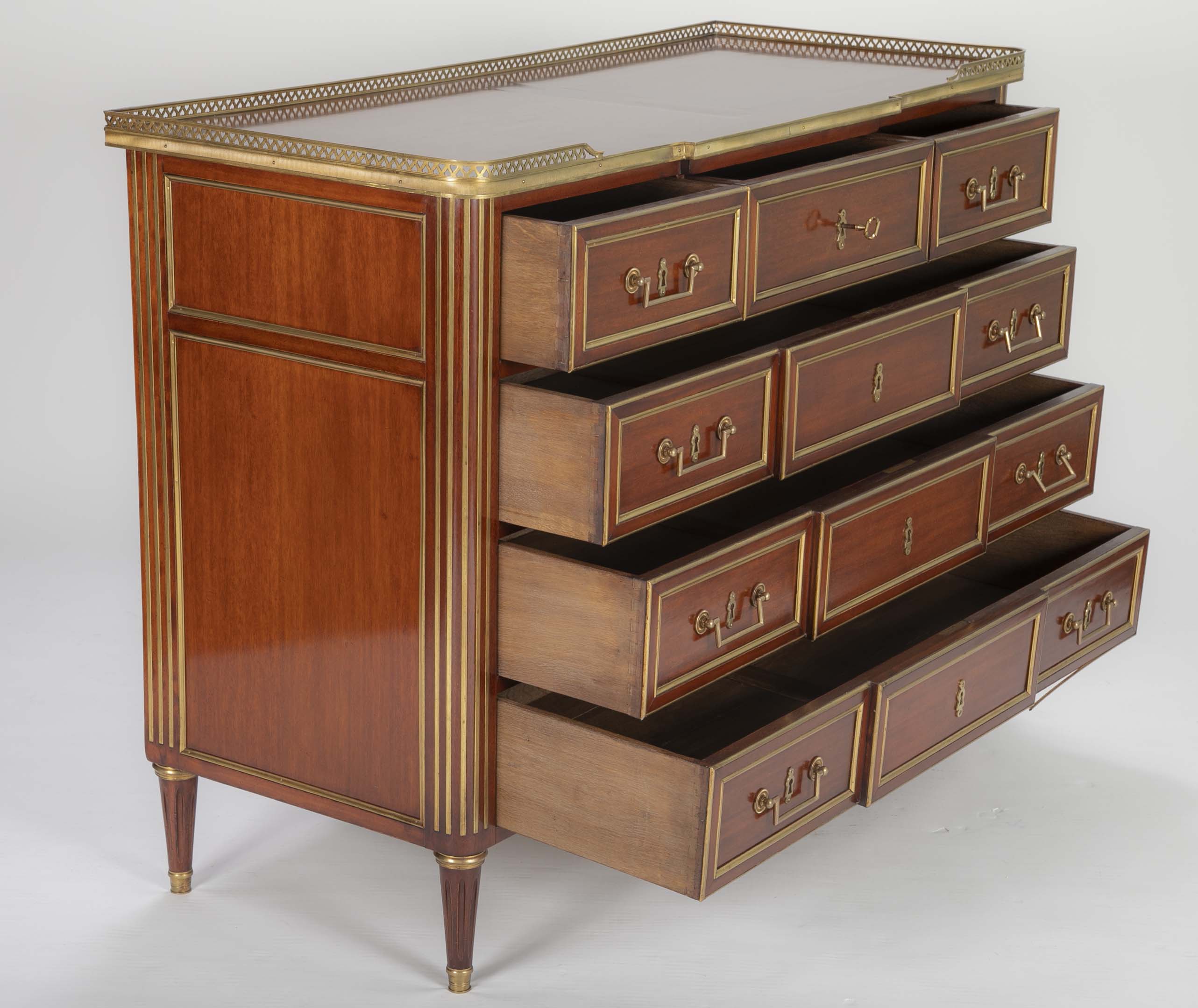 Louis XVI Style Mahogany Chest of Drawers