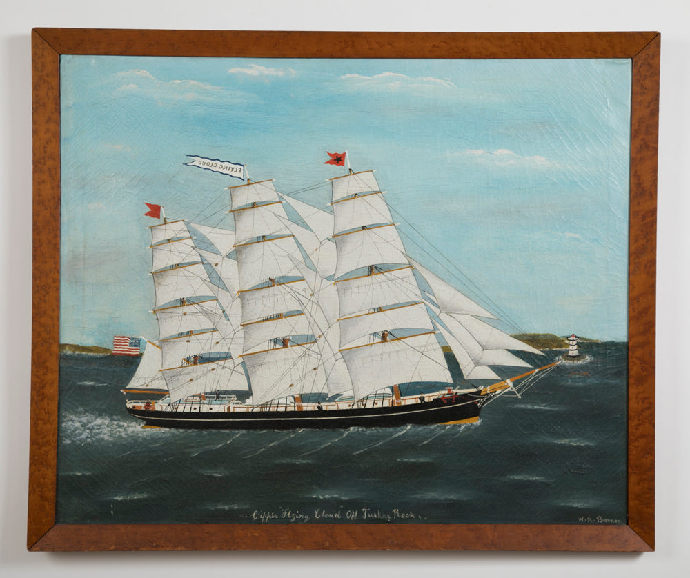 "Clipper Ship Flying Cloud off Tuskar Rock" by Wilfred Molson Barnes