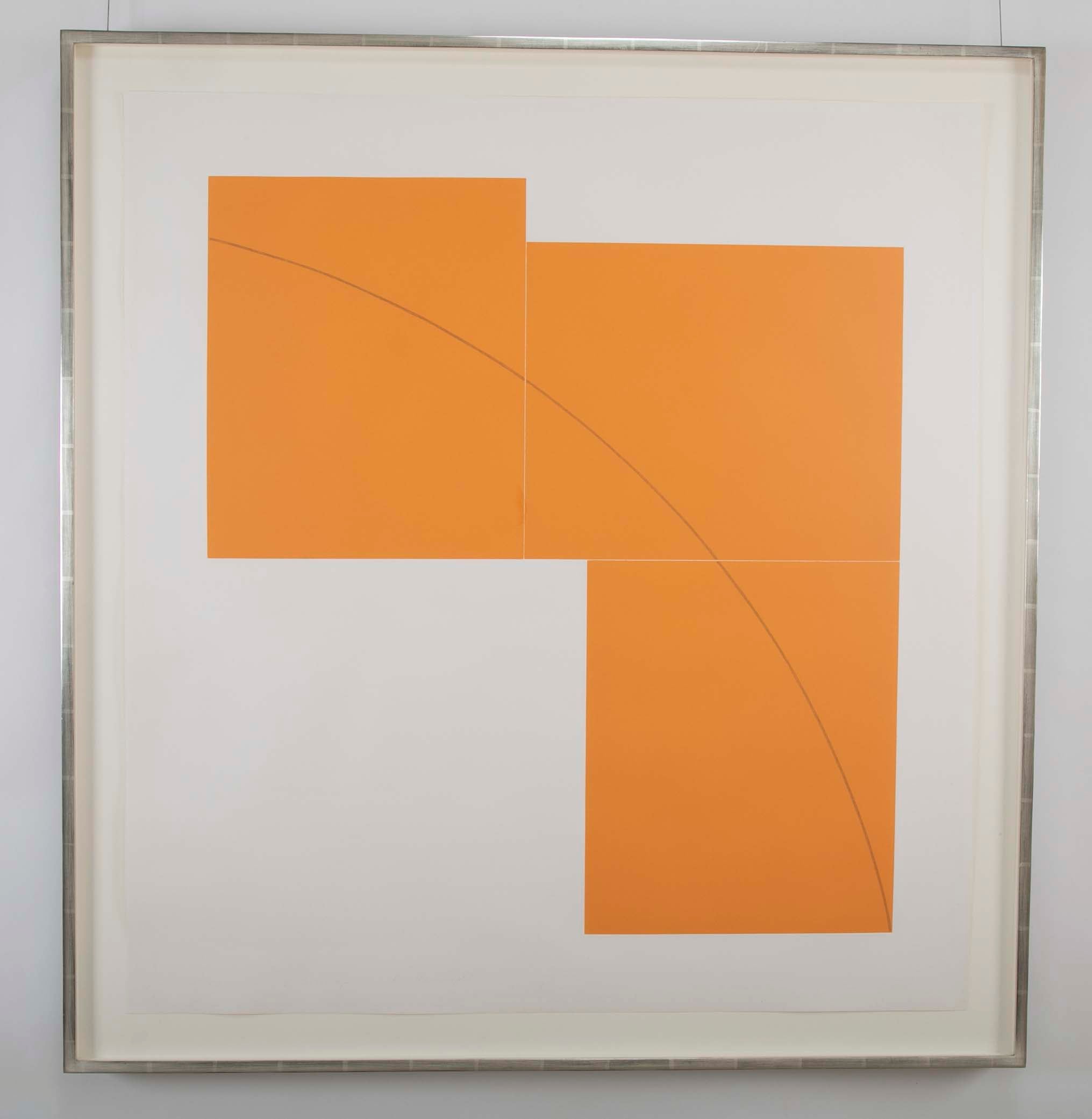 A complete set of “Three Aquatints” Prints by Robert Mangold.