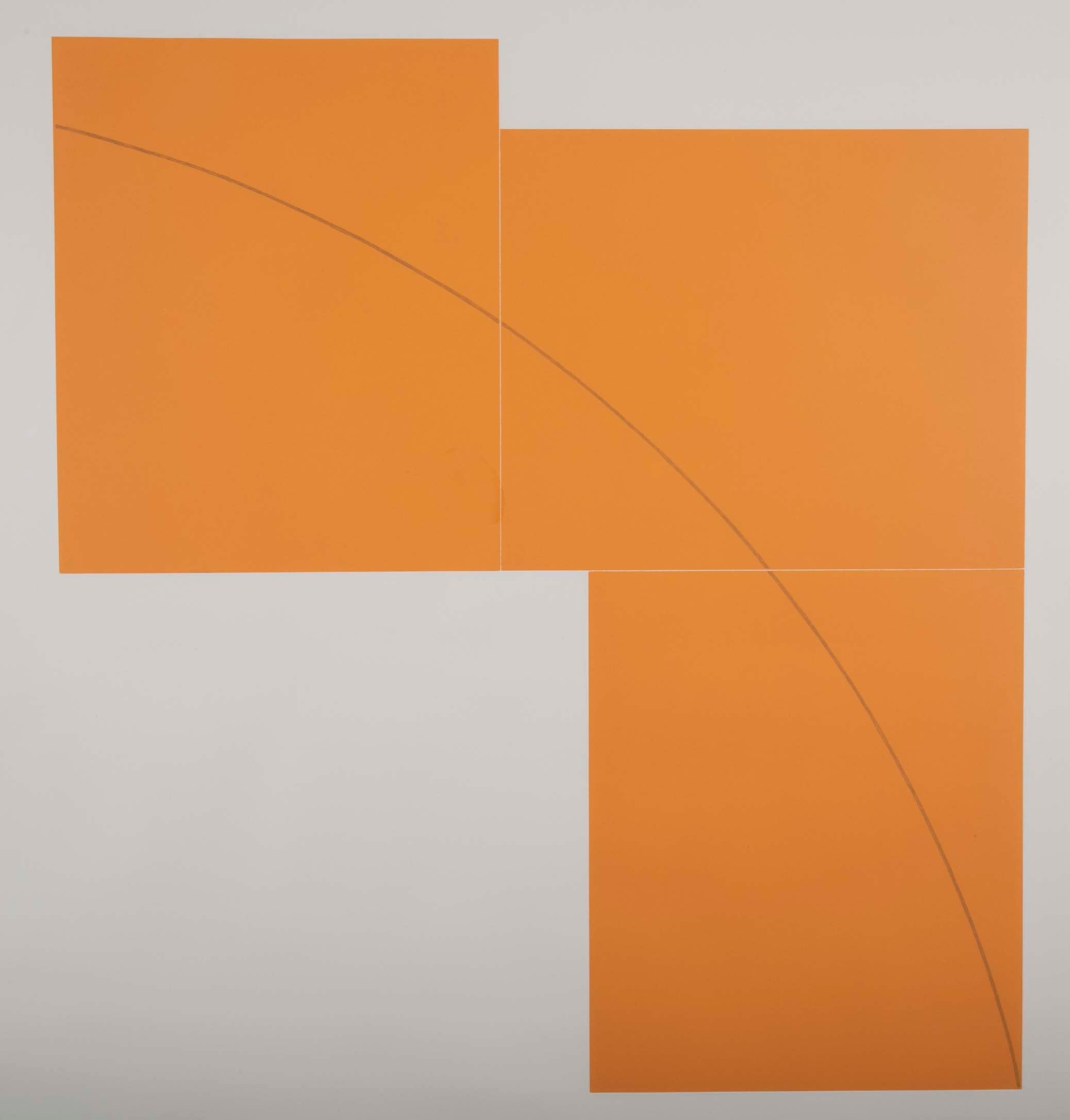 A complete set of “Three Aquatints” Prints by Robert Mangold.