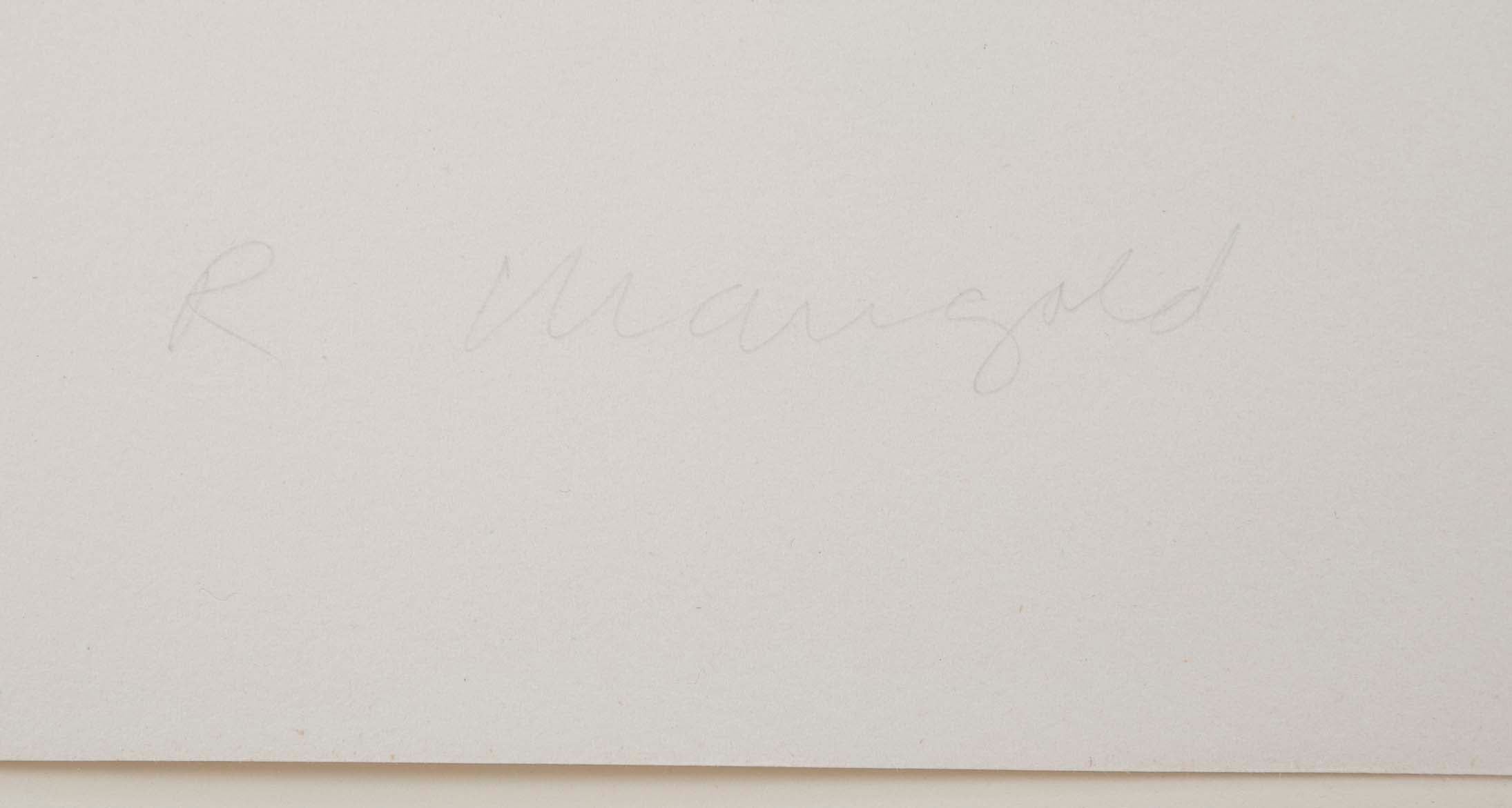 A complete set of “Three Aquatints” Prints by Robert Mangold.