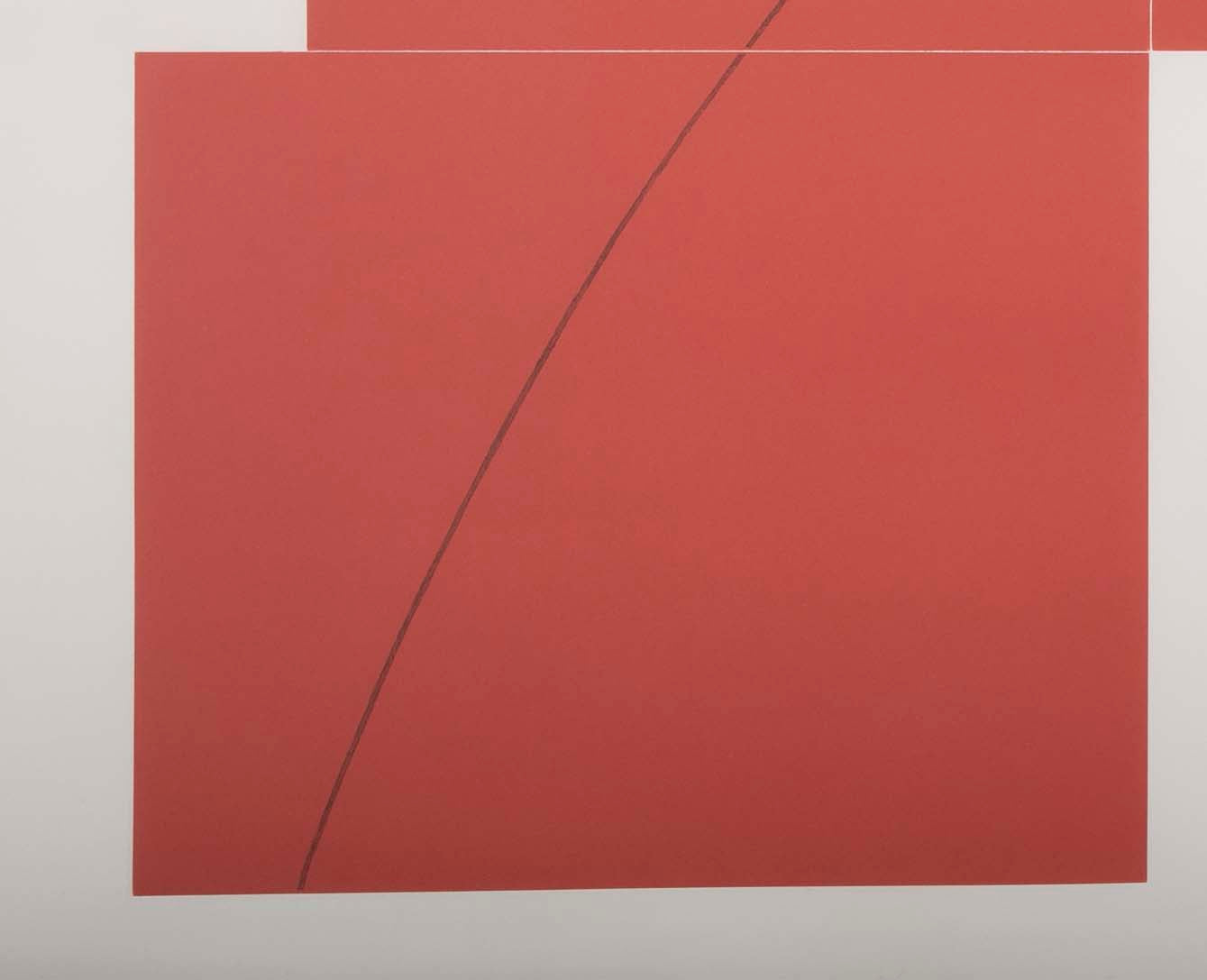 A complete set of “Three Aquatints” Prints by Robert Mangold.