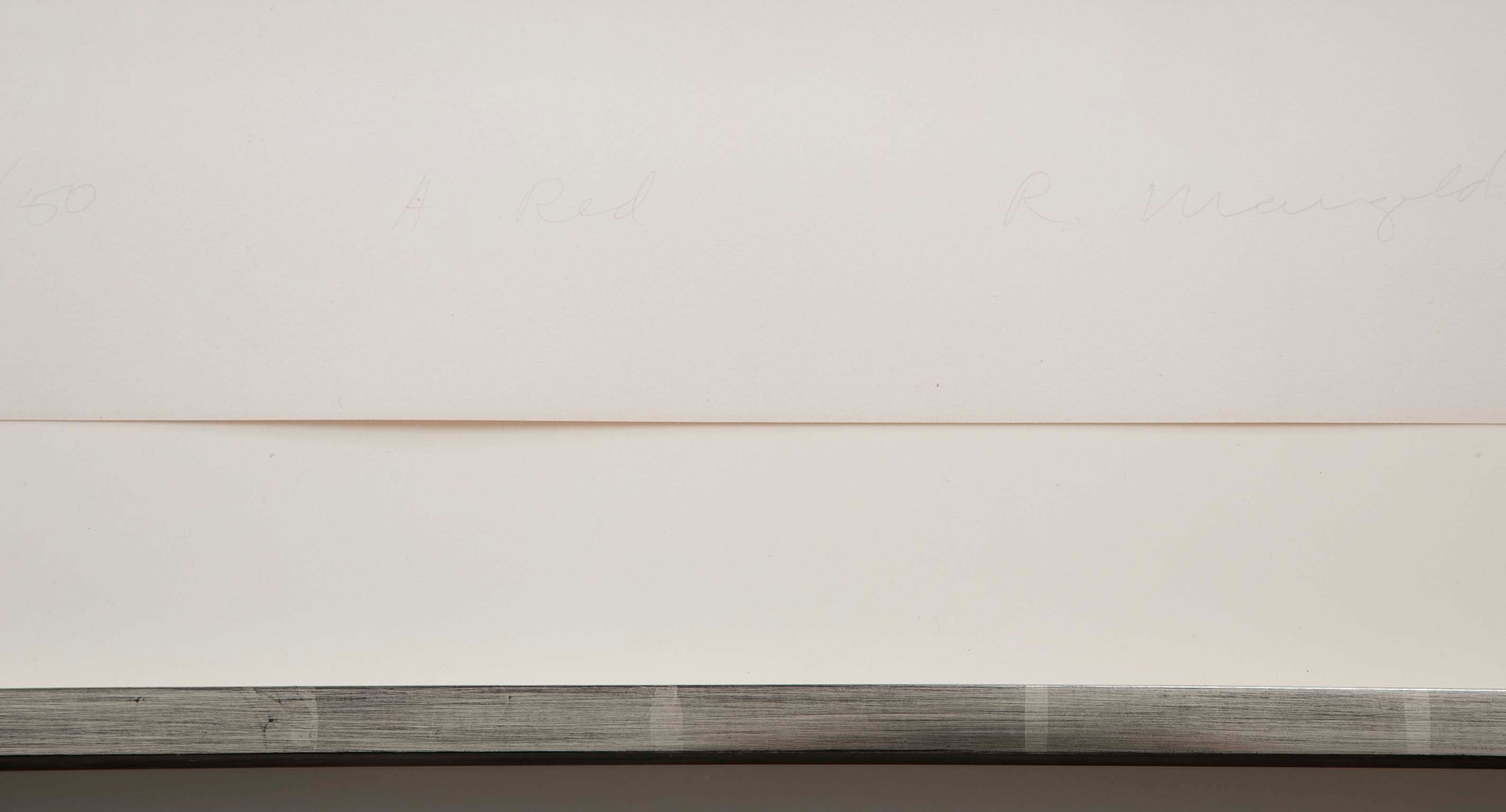 A complete set of “Three Aquatints” Prints by Robert Mangold.