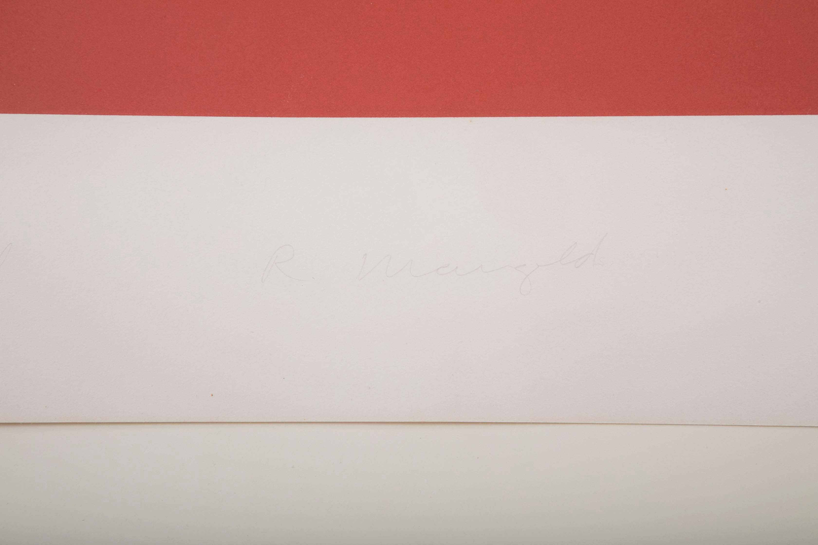 A complete set of “Three Aquatints” Prints by Robert Mangold.