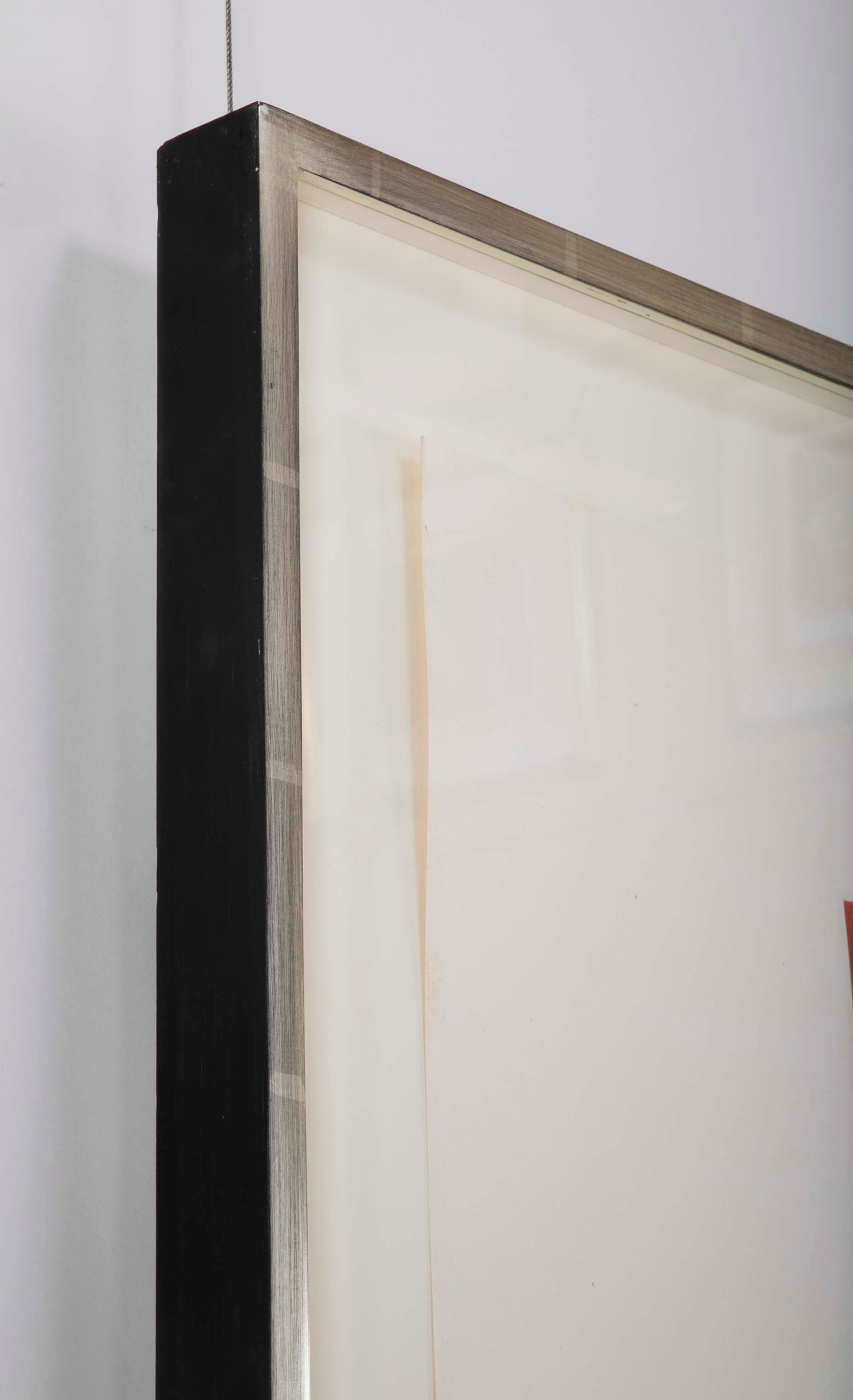 A complete set of “Three Aquatints” Prints by Robert Mangold.