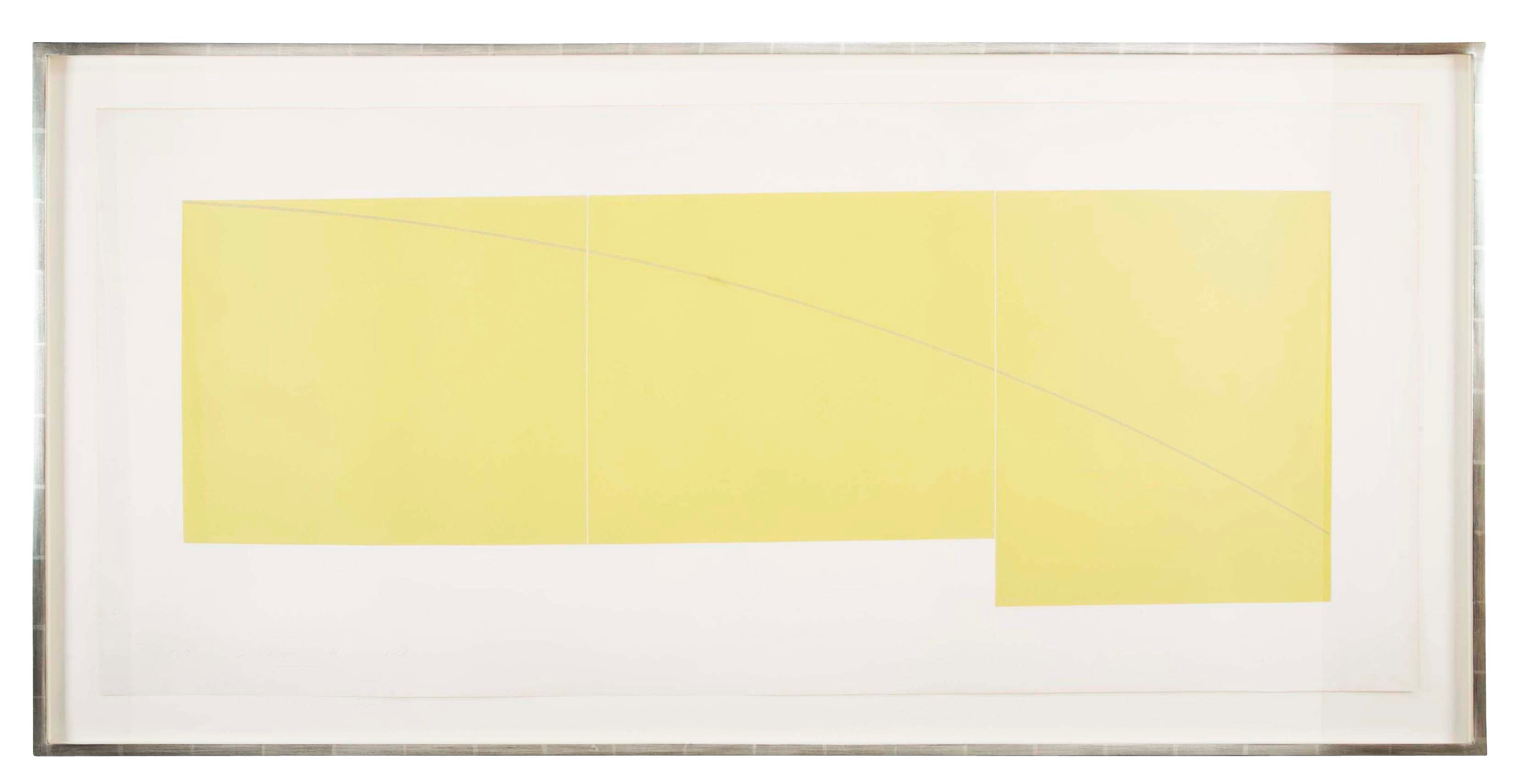 A complete set of “Three Aquatints” Prints by Robert Mangold.