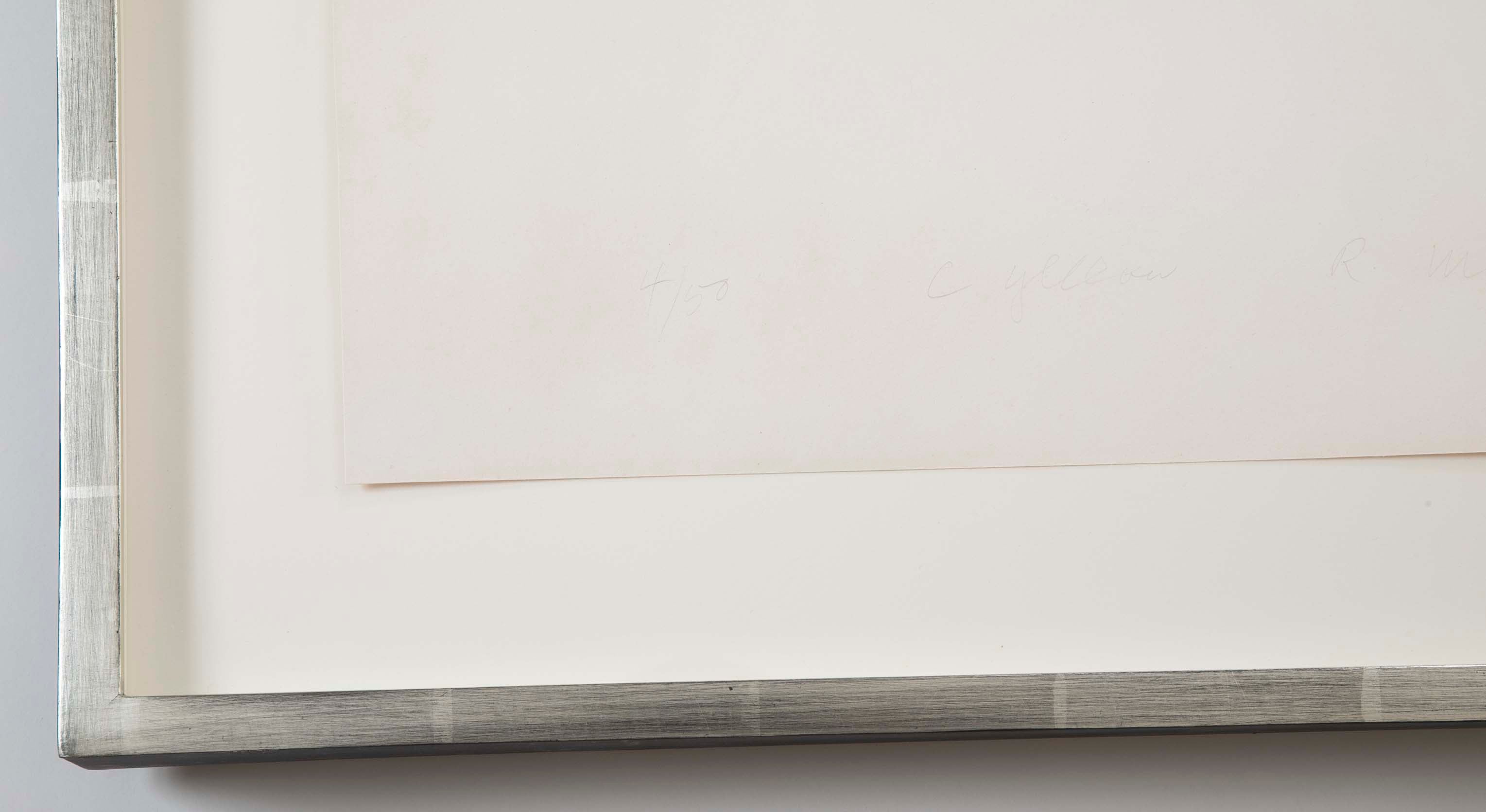 A complete set of “Three Aquatints” Prints by Robert Mangold.
