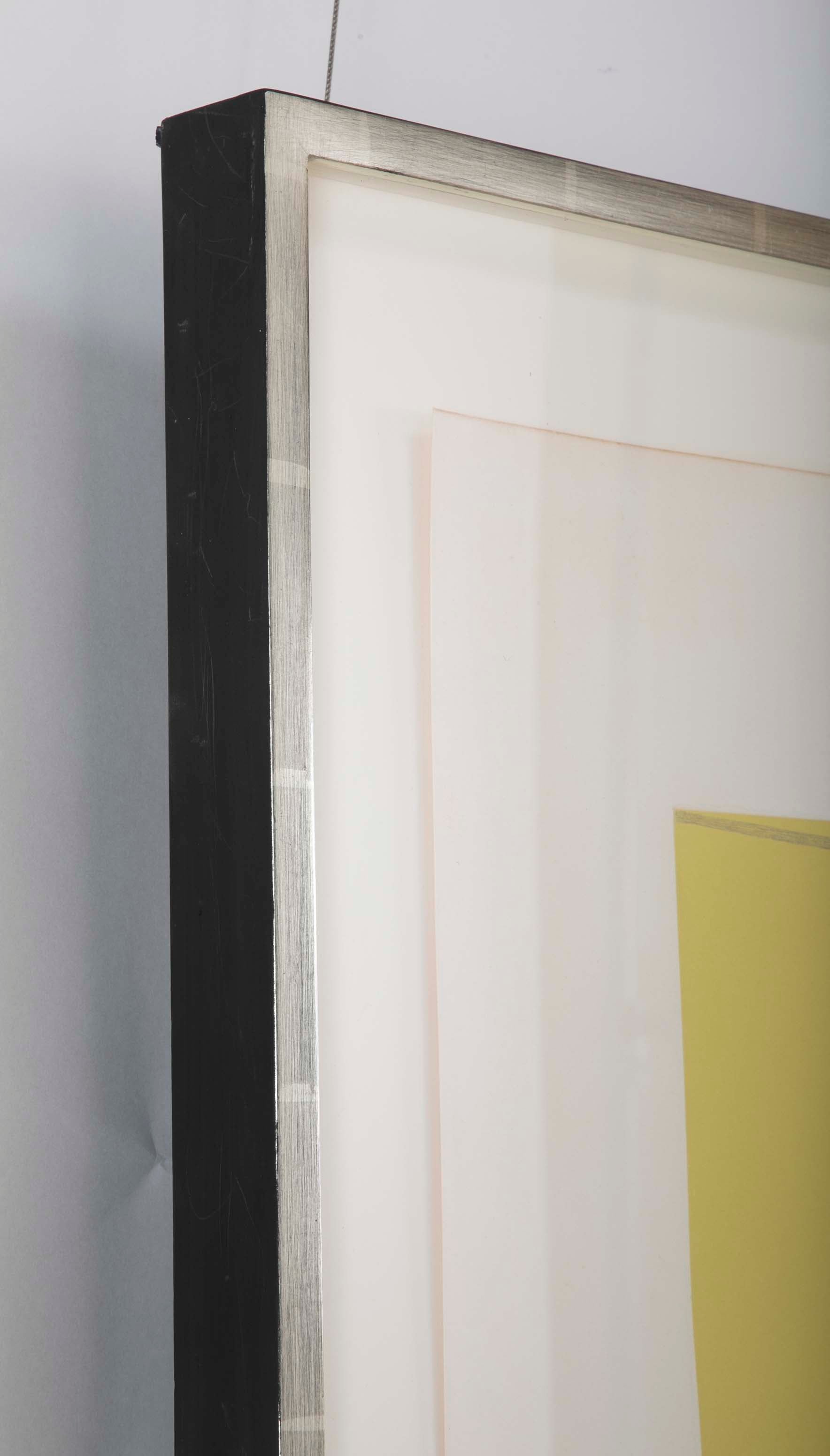 A complete set of “Three Aquatints” Prints by Robert Mangold.