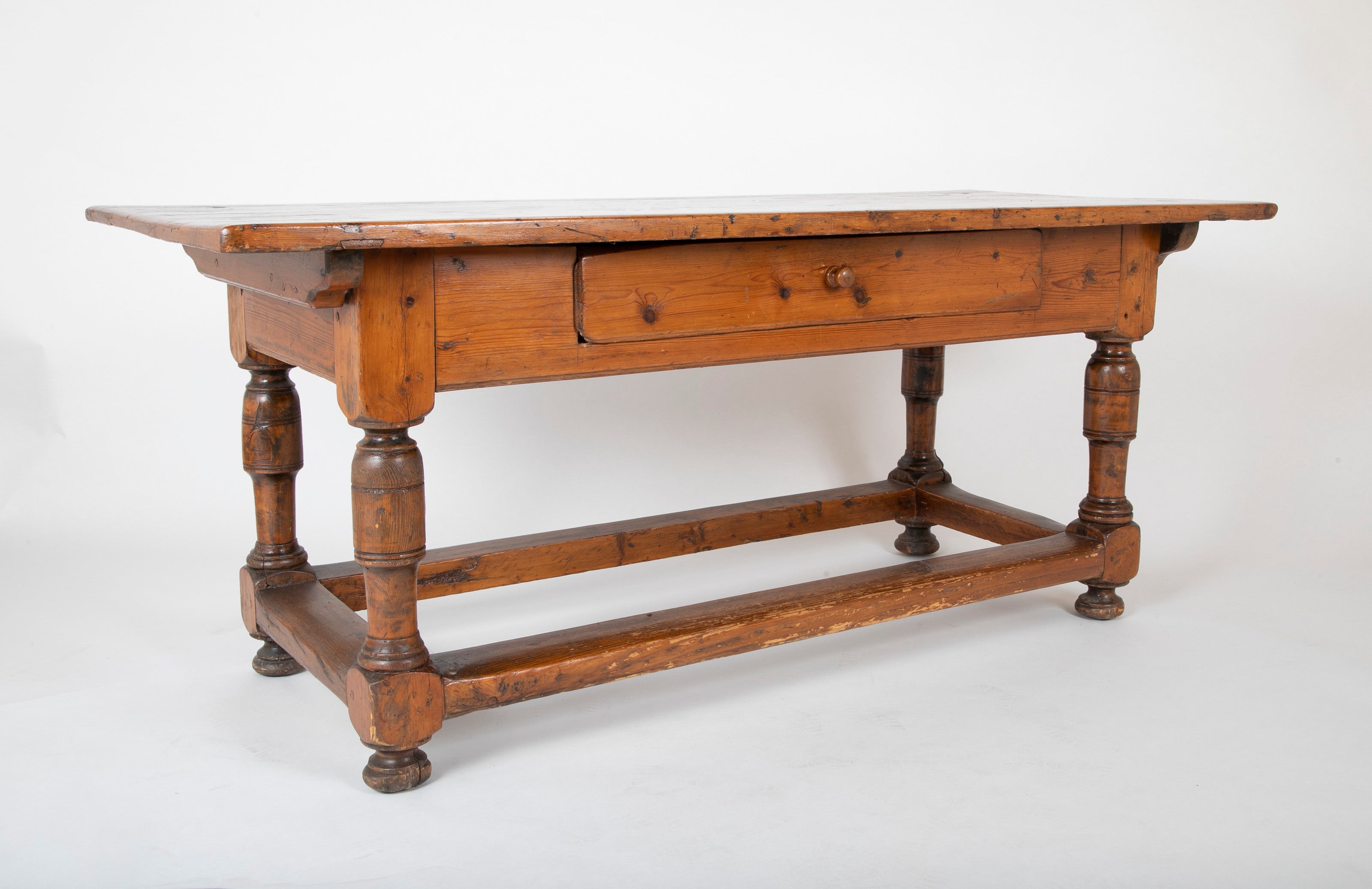 Southern Hard Pine Farm Table Made by Freed Slave