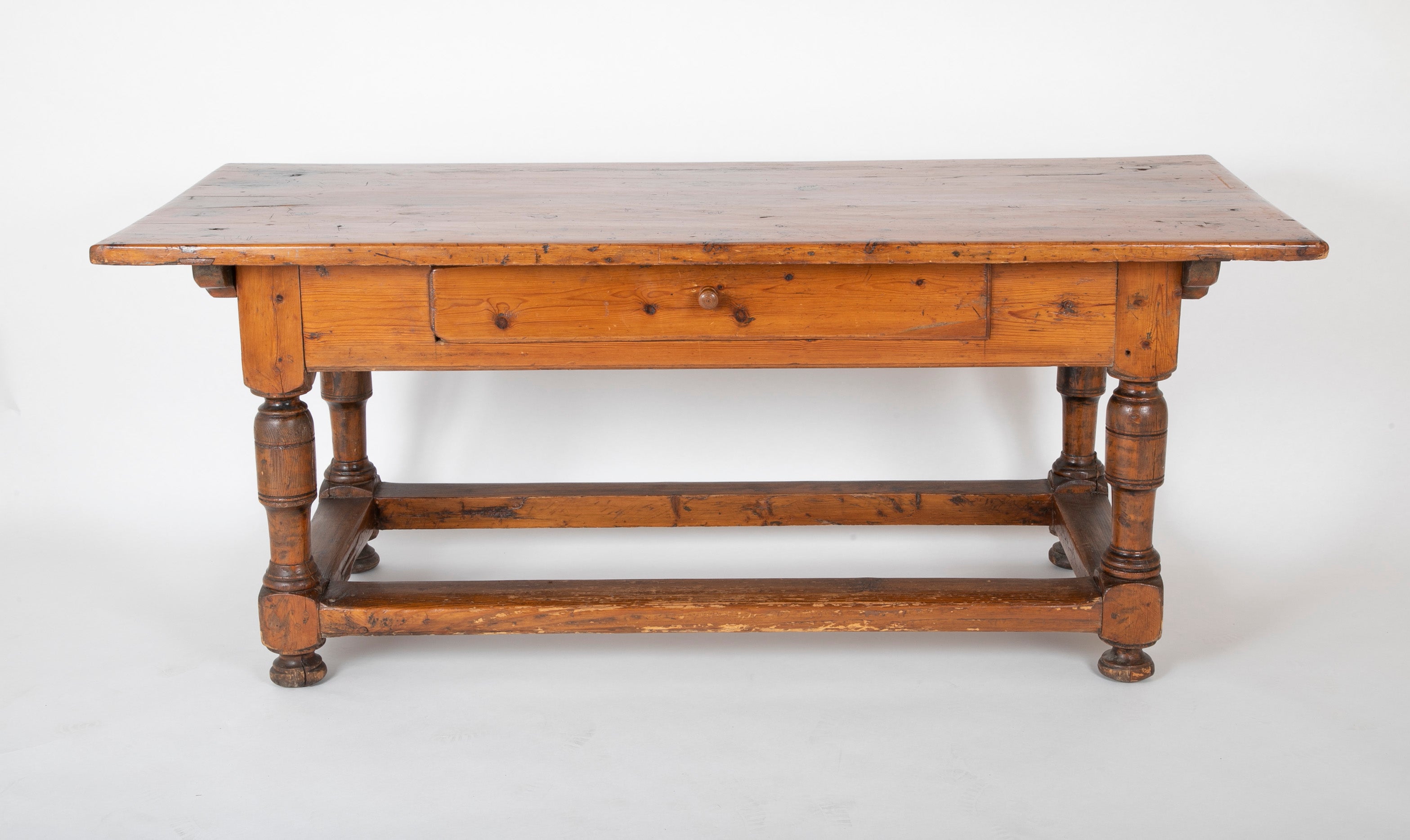 Southern Hard Pine Farm Table Made by Freed Slave