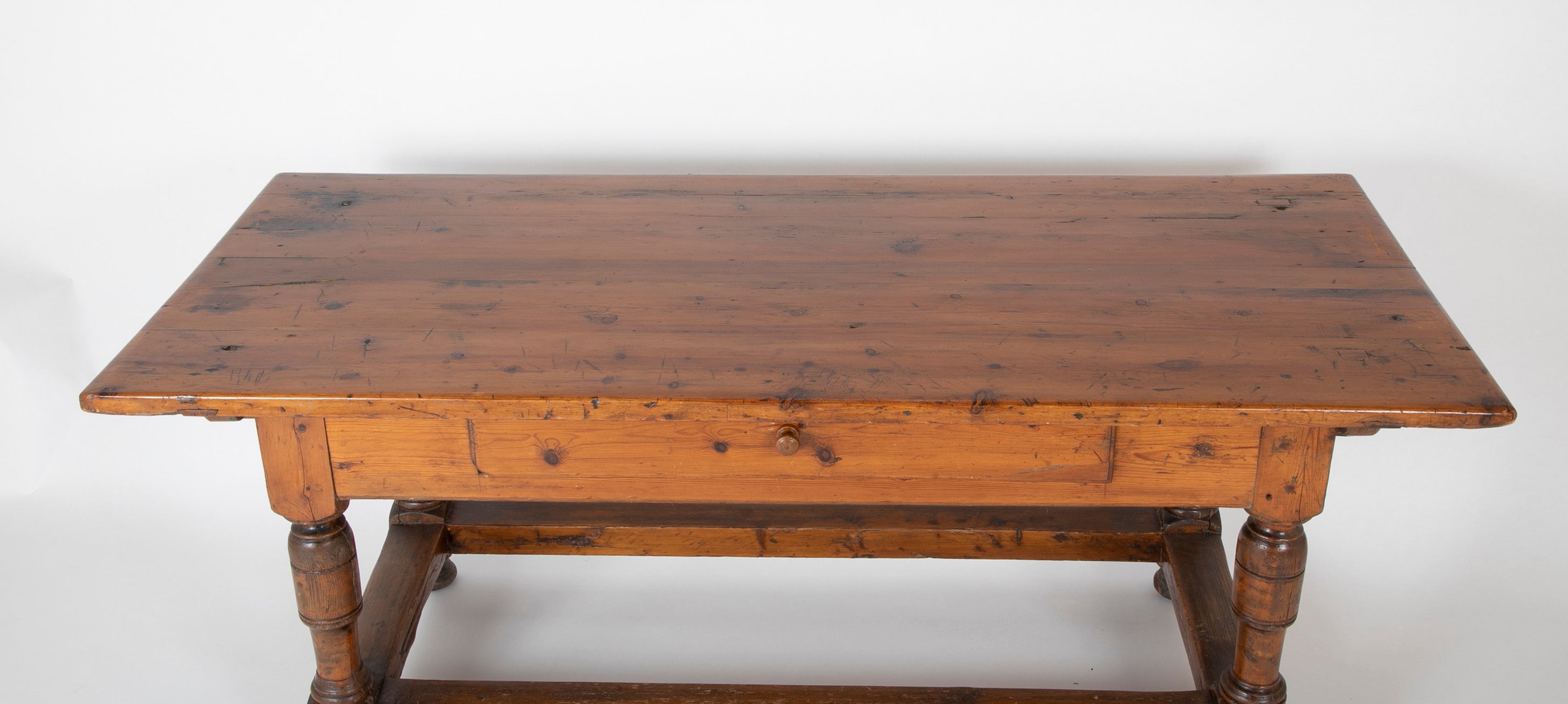 Southern Hard Pine Farm Table Made by Freed Slave