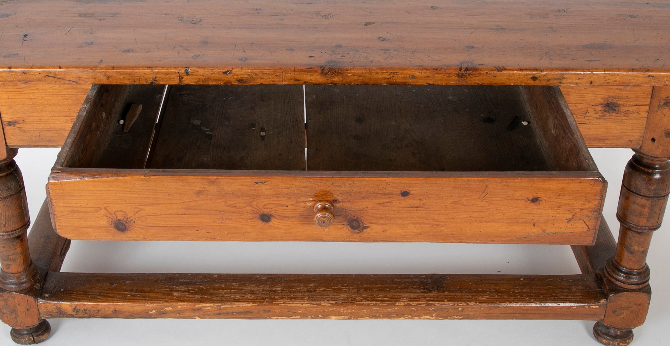 Southern Hard Pine Farm Table Made by Freed Slave