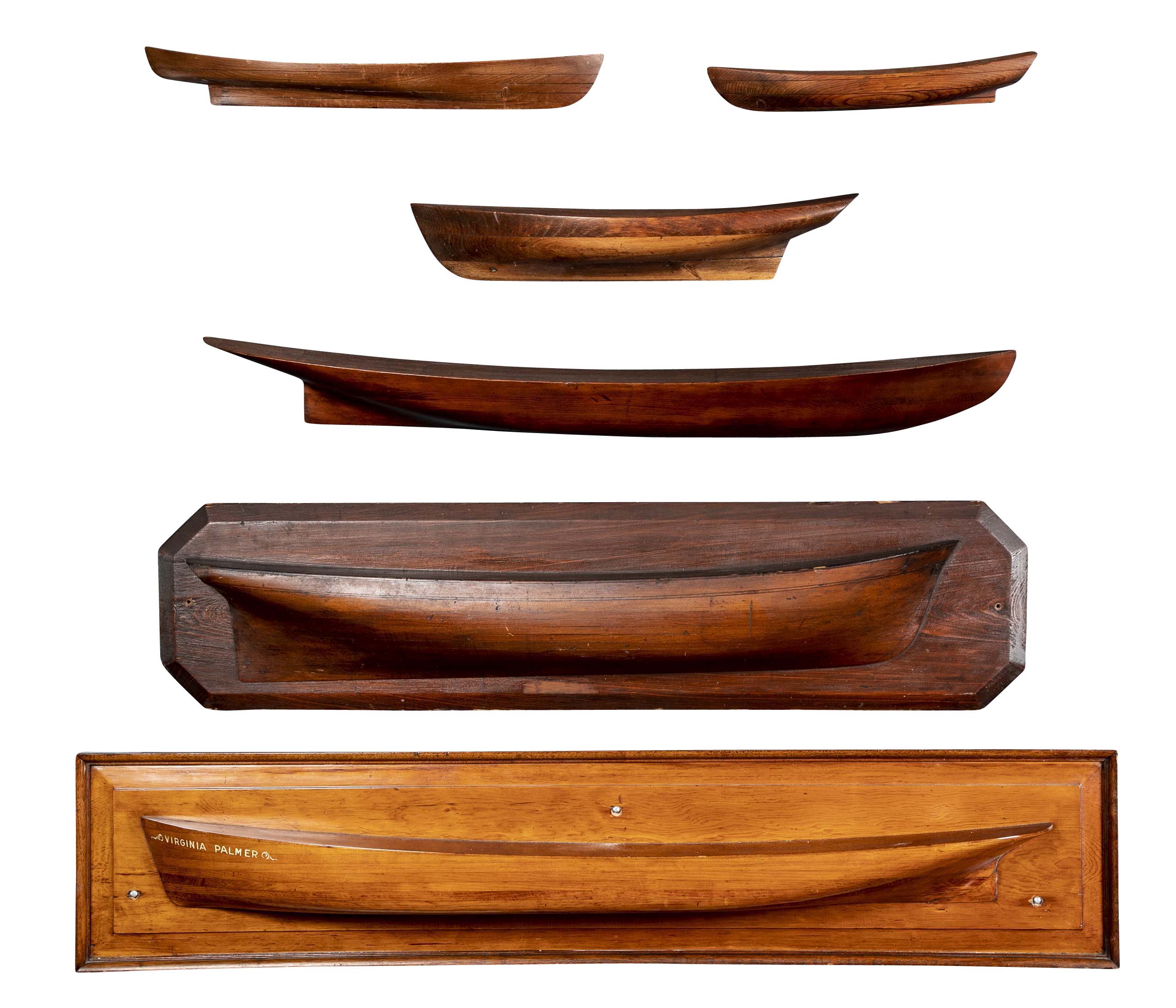 Shipyard Builder's Half Hull of the "Virginia Palmer", Thames Tow Boat Yard, New London, CT