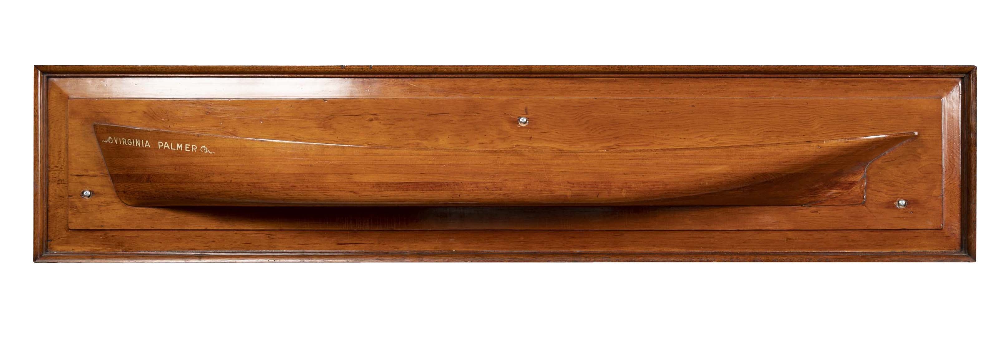 Shipyard Builder's Half Hull of the "Virginia Palmer", Thames Tow Boat Yard, New London, CT