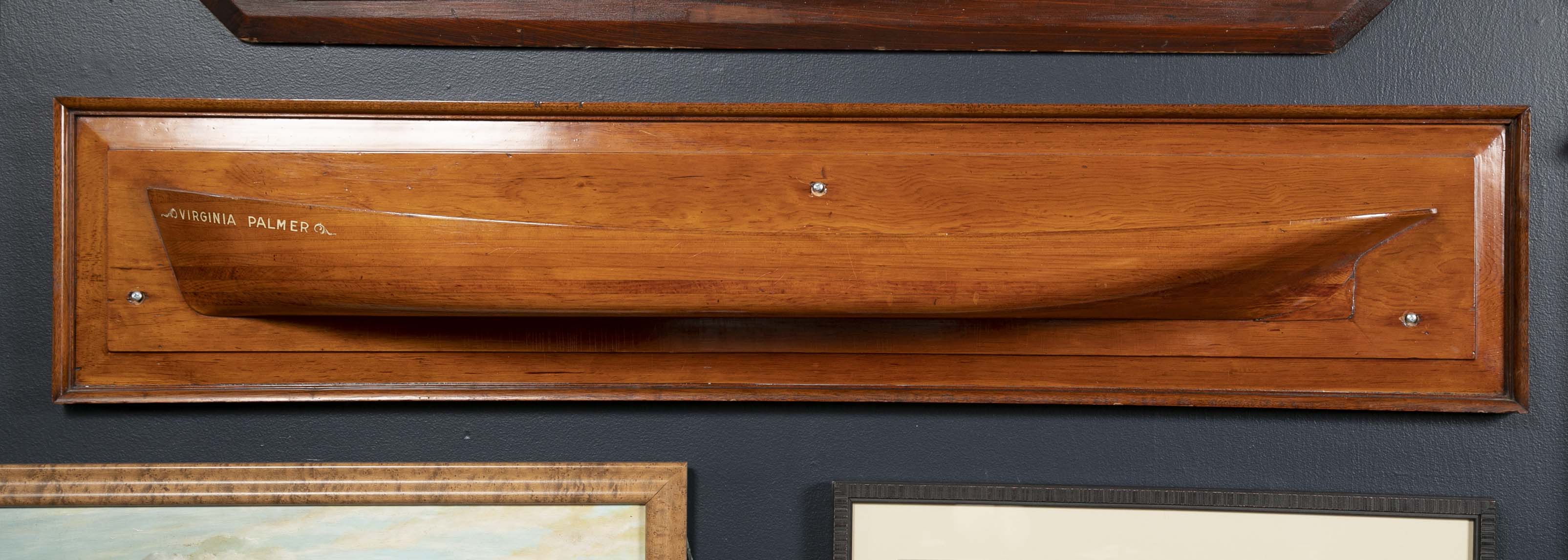 Shipyard Builder's Half Hull of the "Virginia Palmer", Thames Tow Boat Yard, New London, CT