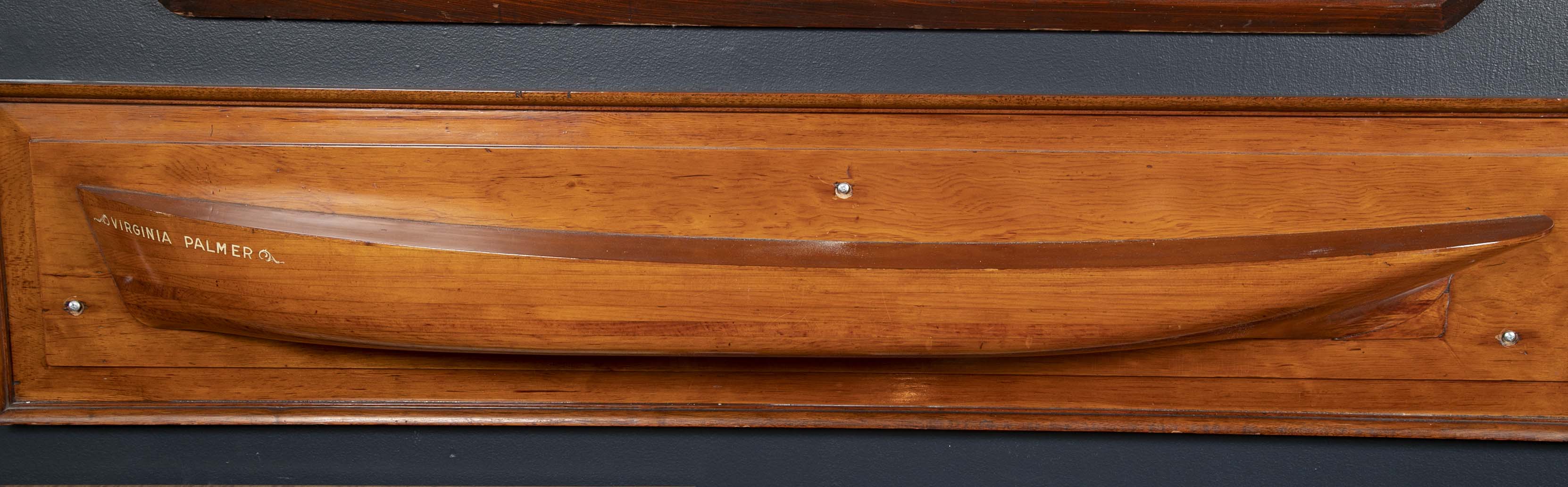 Shipyard Builder's Half Hull of the "Virginia Palmer", Thames Tow Boat Yard, New London, CT