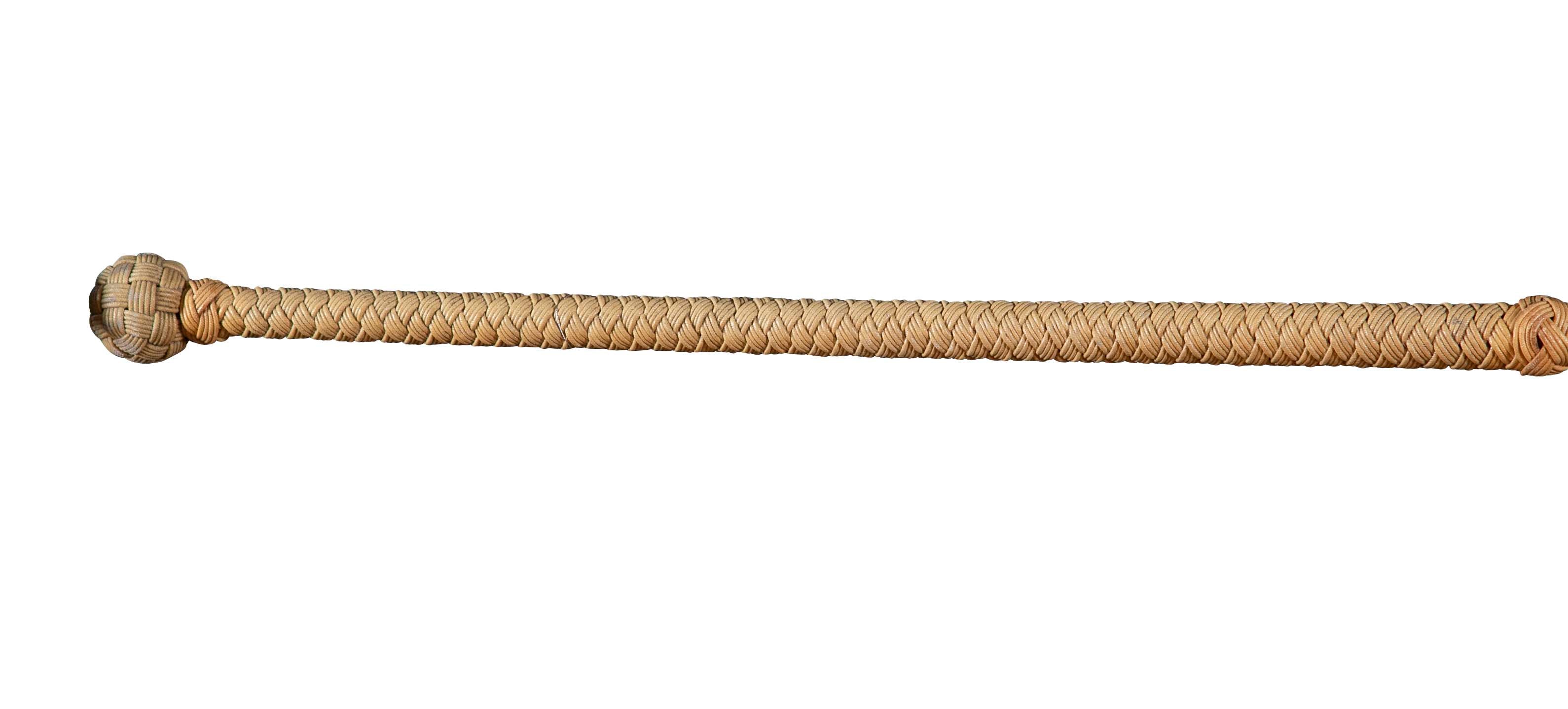 1920's Macrame and Bronze Boat Hook
