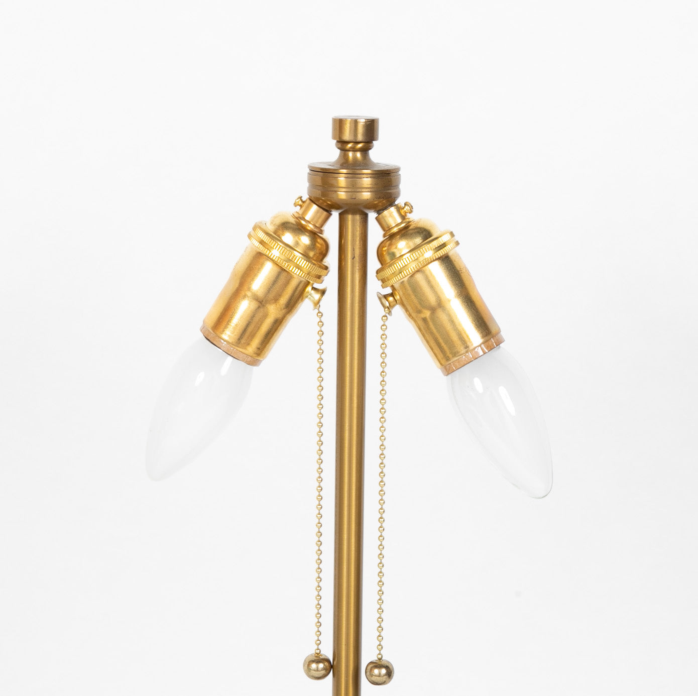 A Gilt Bronze Coral Form Lamp on Marble Base - Two Available - Priced Individually