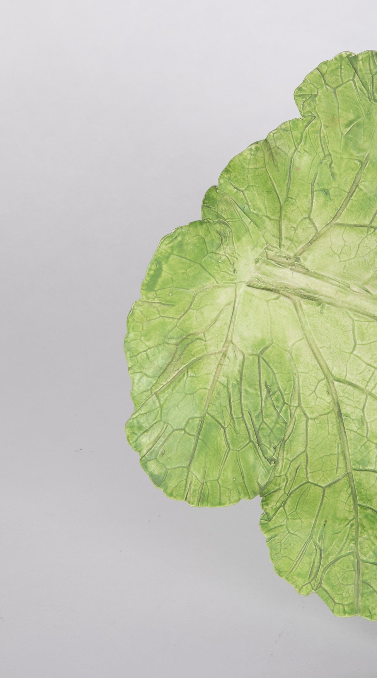 Mary Kirk Kelly Inscribed Ceramic Leaf Tray