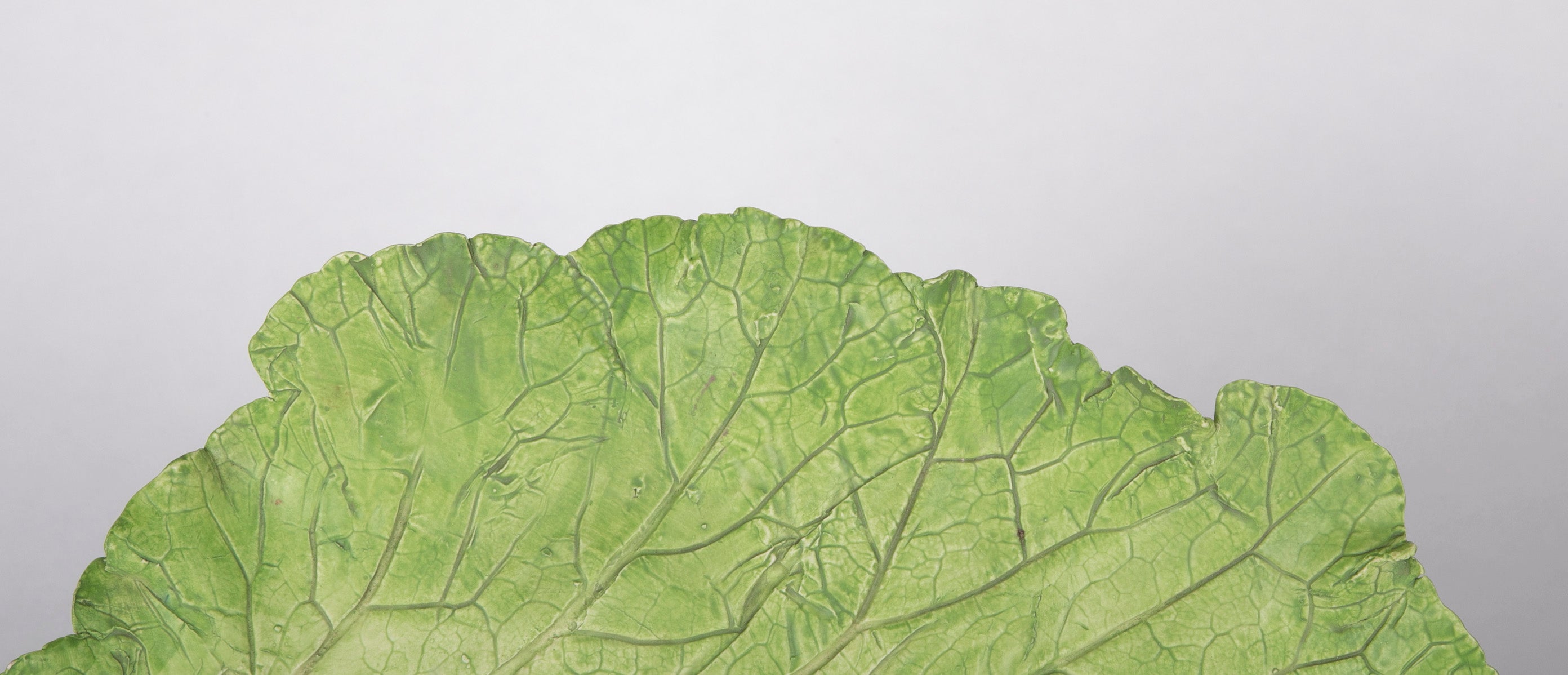 Mary Kirk Kelly Inscribed Ceramic Leaf Tray