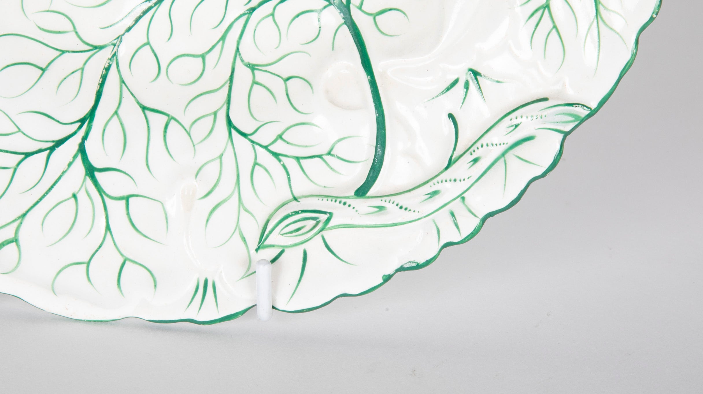 19th Century Continental Cabbage Ware Plate