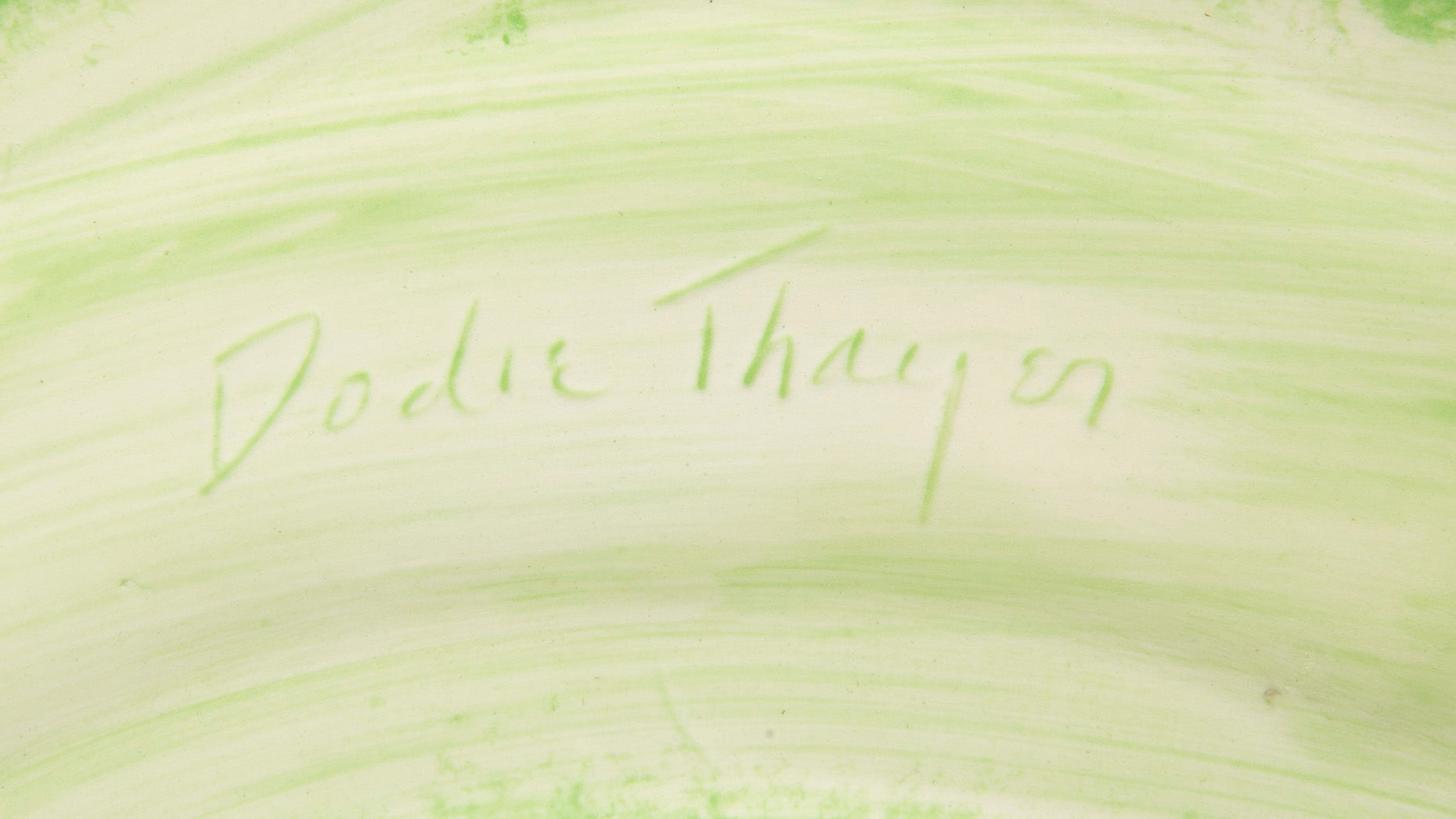 Dodie Thayer Lettuce Ware Kidney Shaped Dish