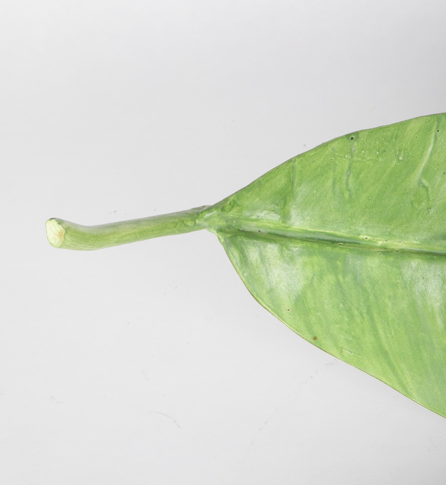 Mary Kirk Kelly Signed Ceramic Banana Leaf Tray