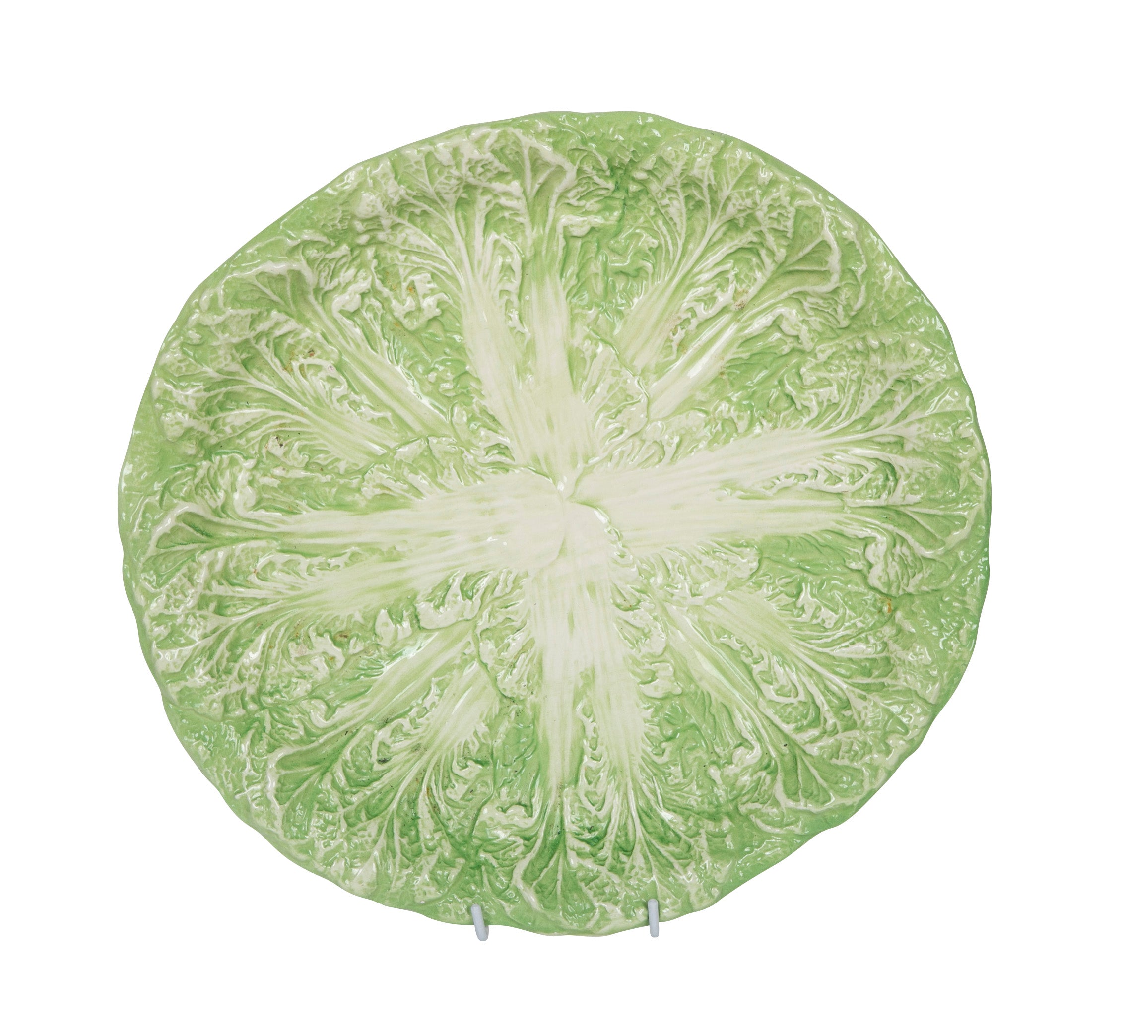 A 20th Century Continental Lettuce Ware Charger
