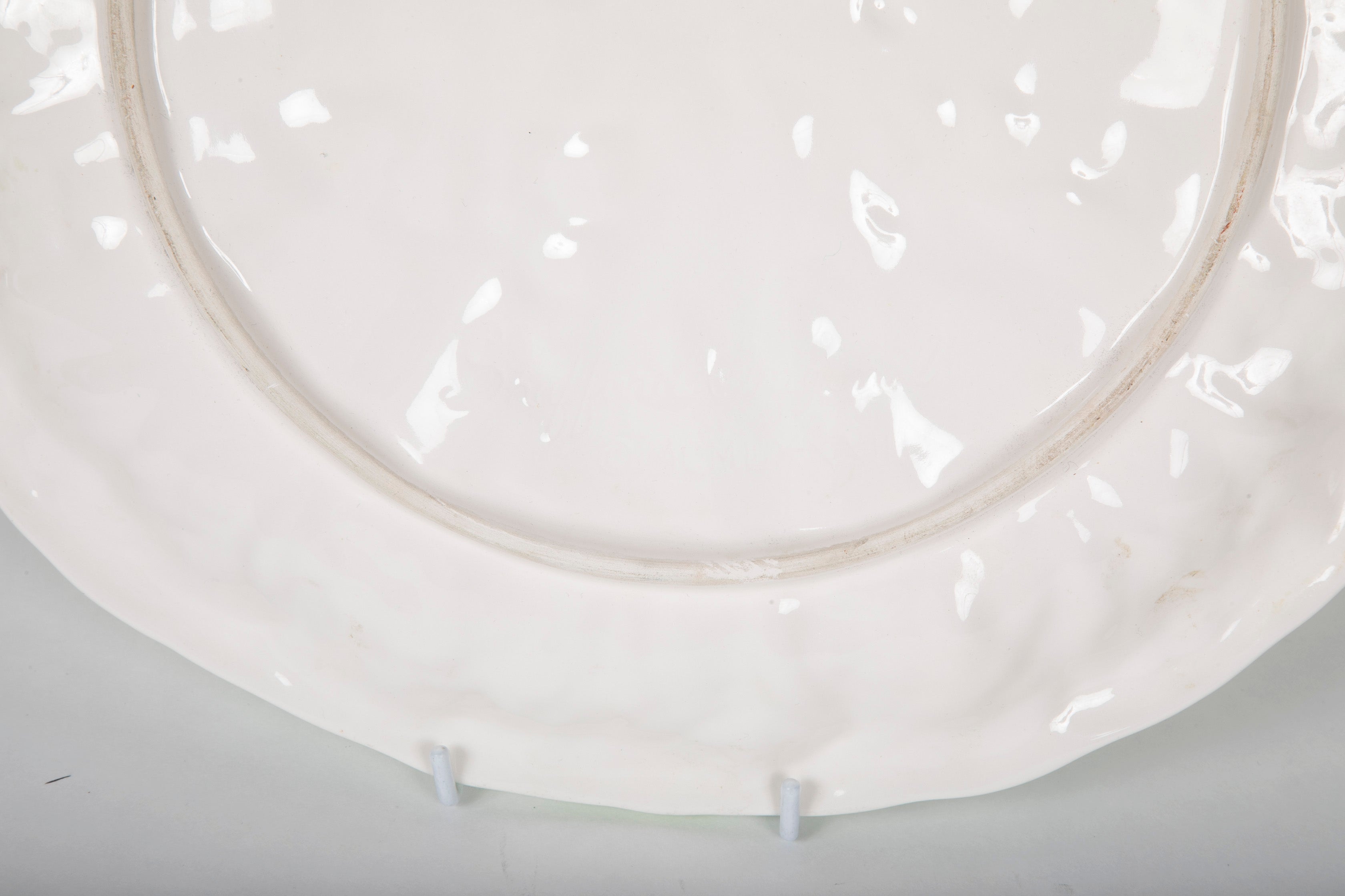 A 20th Century Continental Lettuce Ware Charger