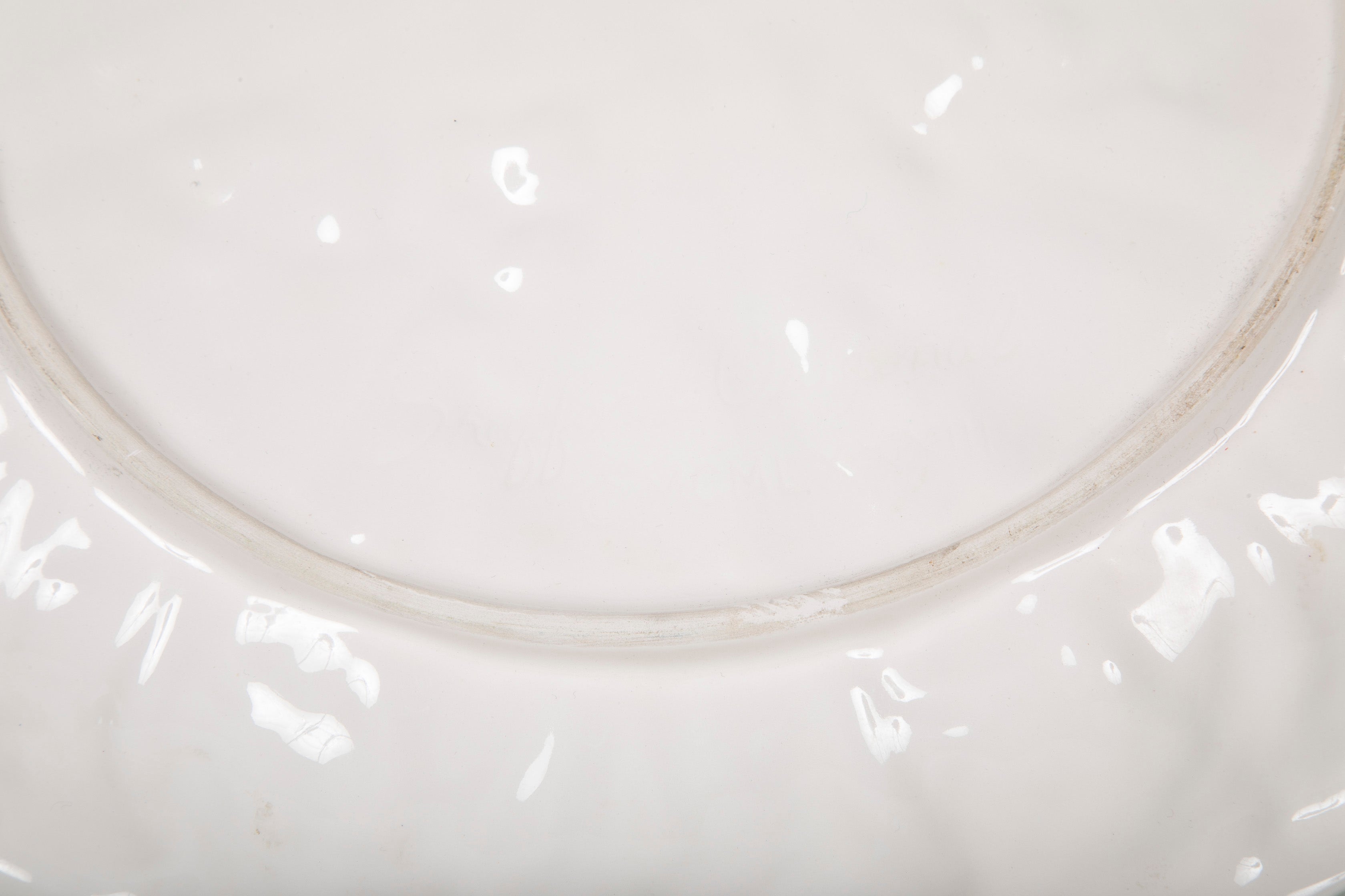 A 20th Century Continental Lettuce Ware Charger