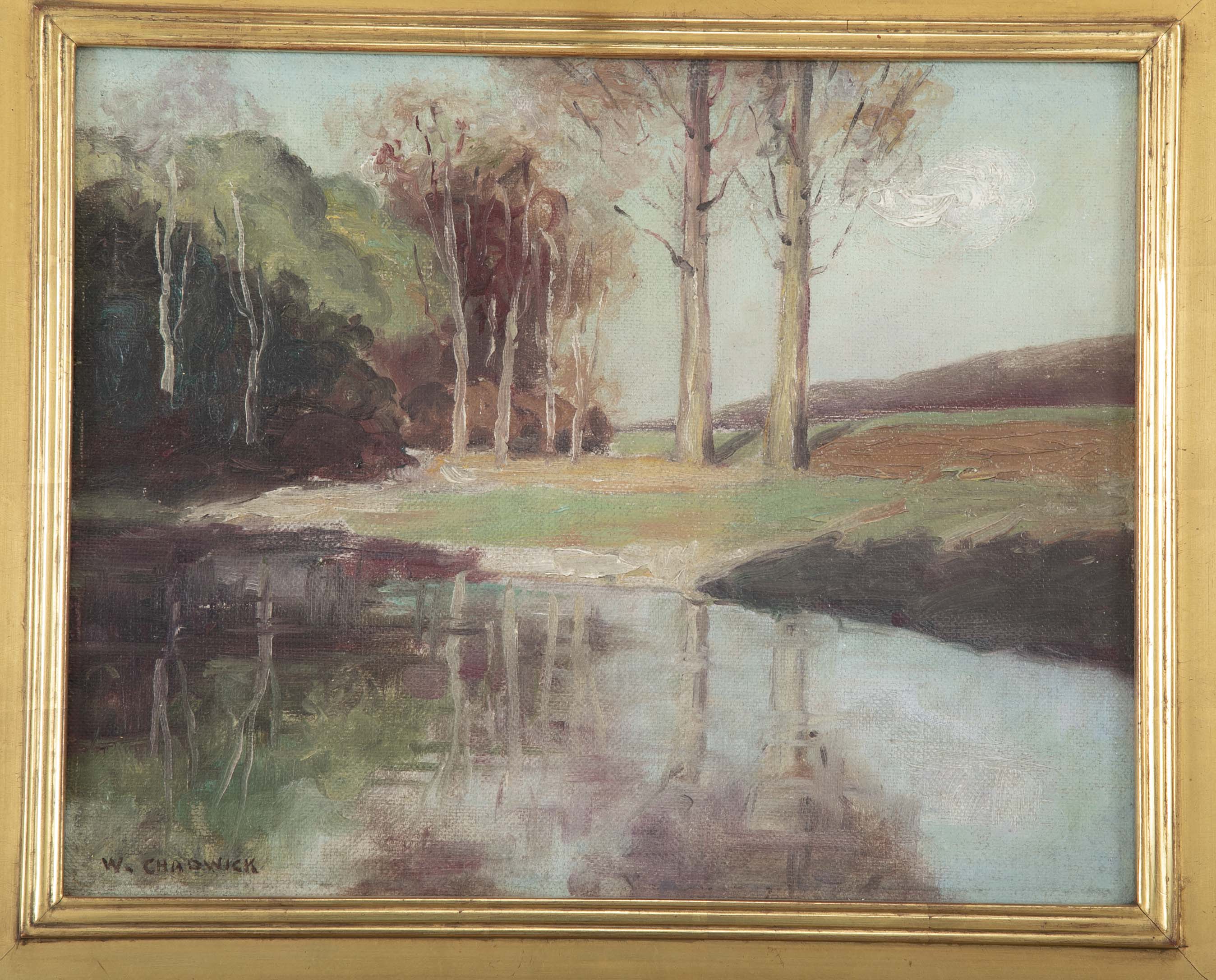 "Edge of the Pond" Oil on Canvas by William Chadwick