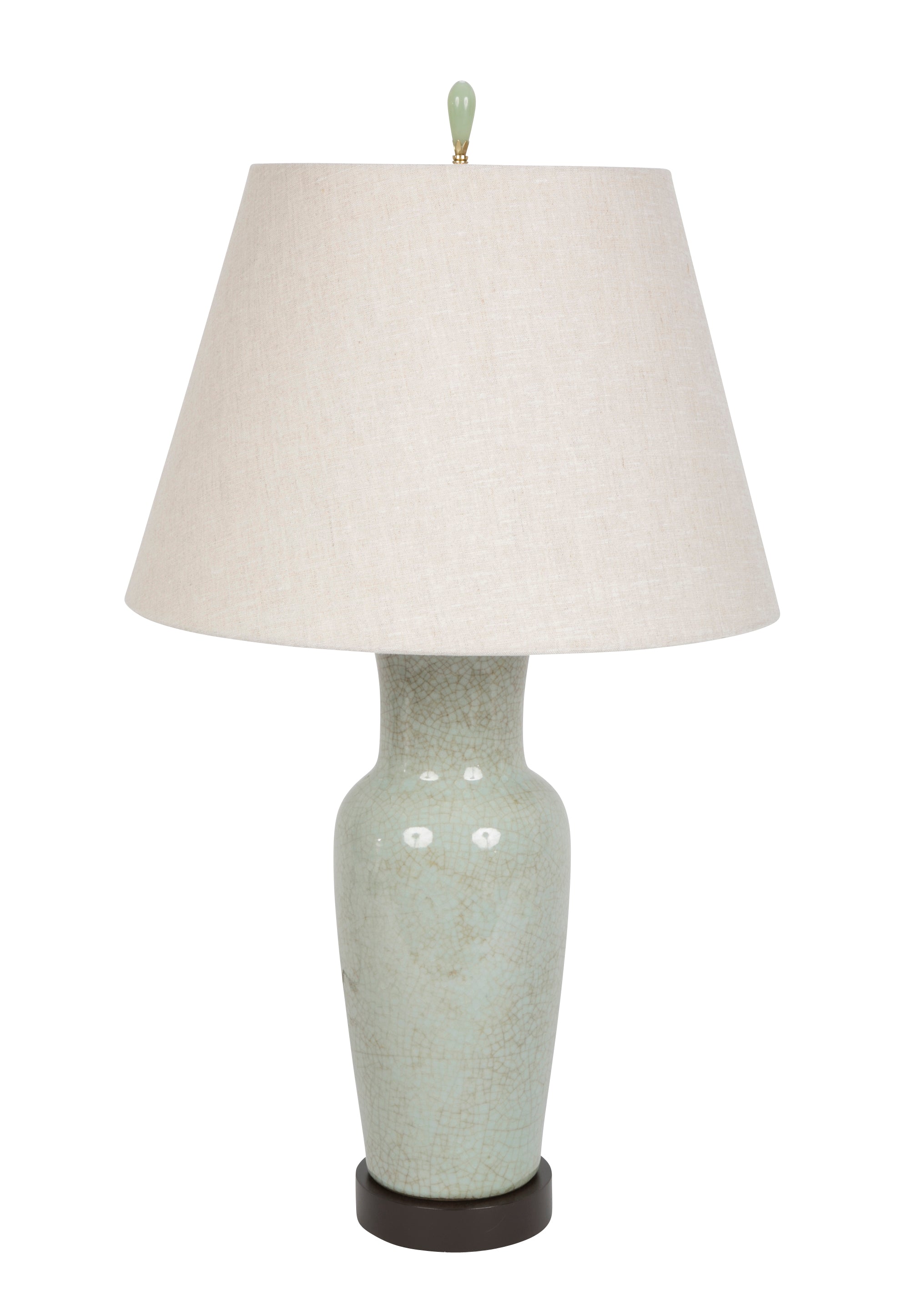 Guan Ware Baluster Form Vase now a Lamp