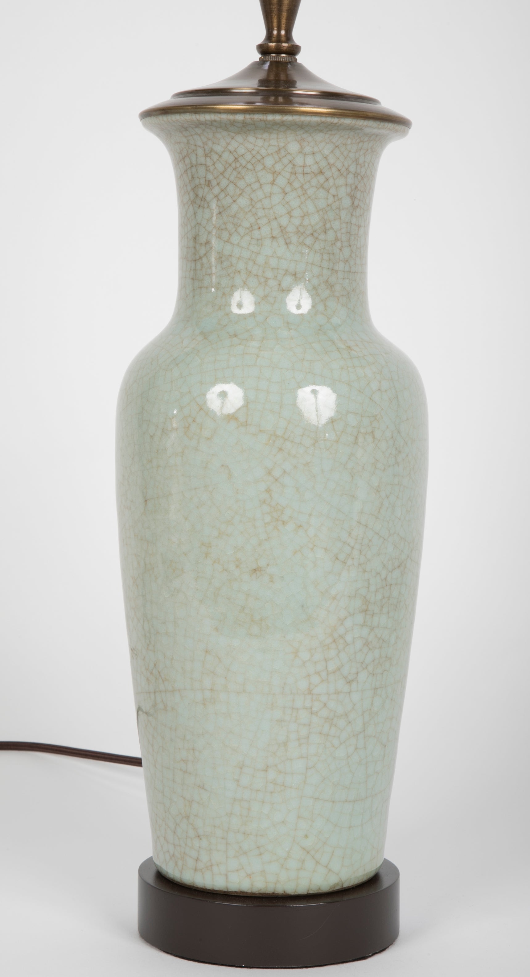 Guan Ware Baluster Form Vase now a Lamp