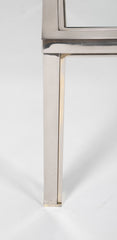 Large Modern Steel and Glass Coffee Table in the Manner of Romeo Rega