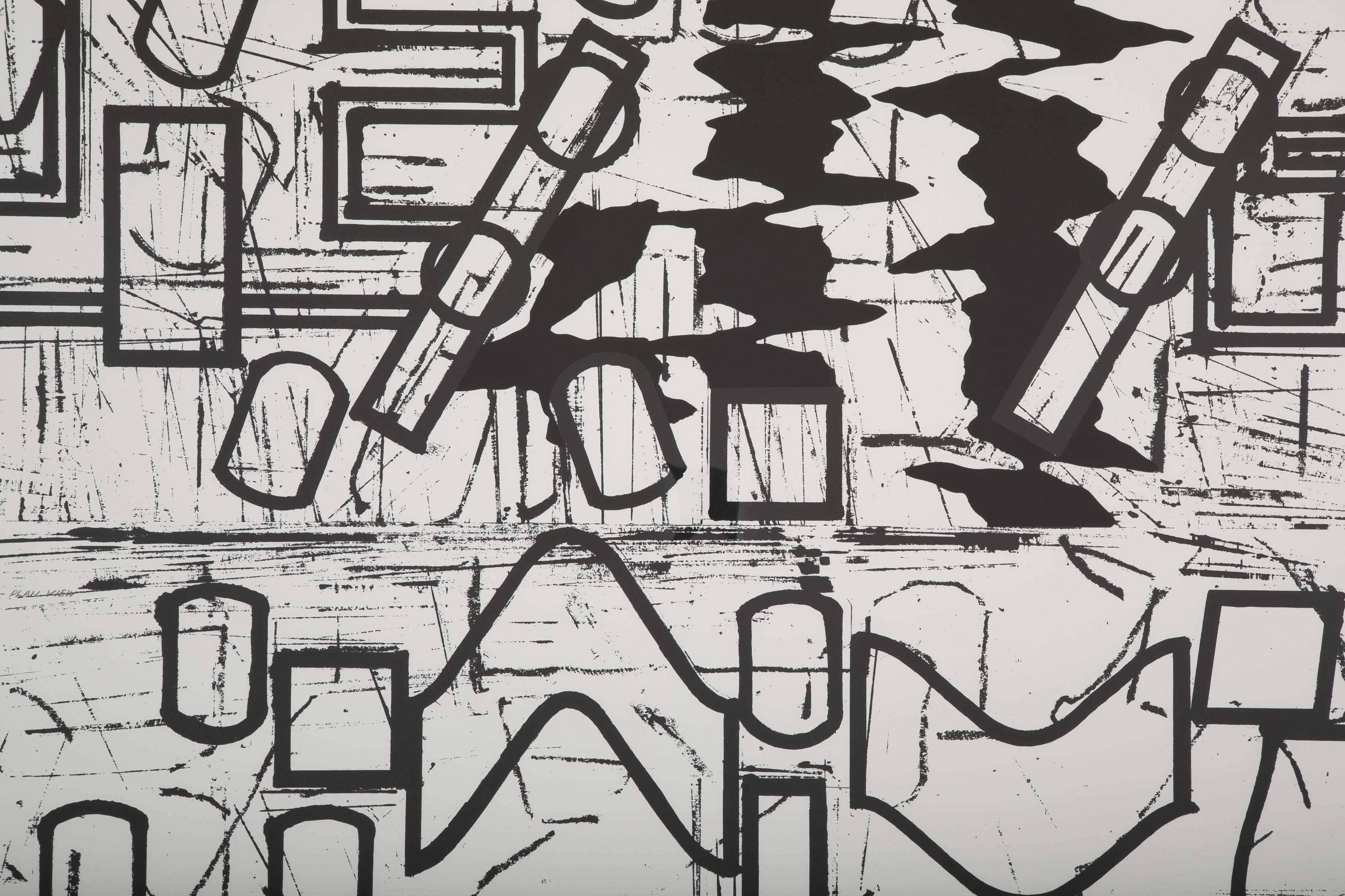 "New York" Screenprint by Barry le Va from the Portfolio "Four x Four x Four"