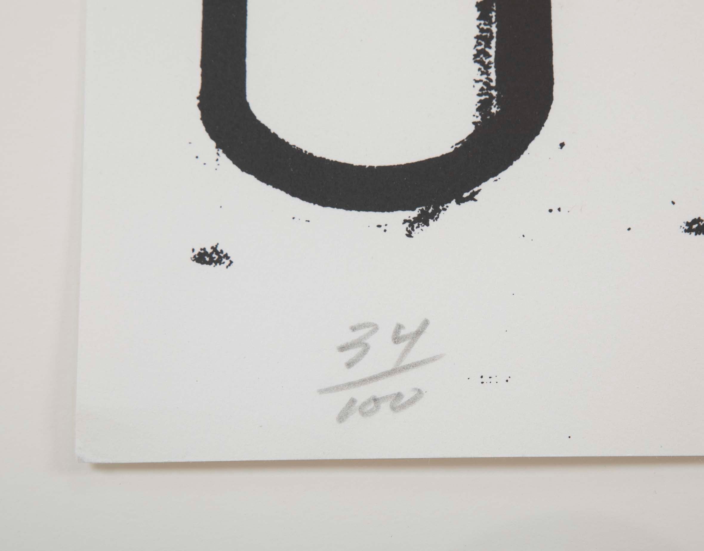 "New York" Screenprint by Barry le Va from the Portfolio "Four x Four x Four"
