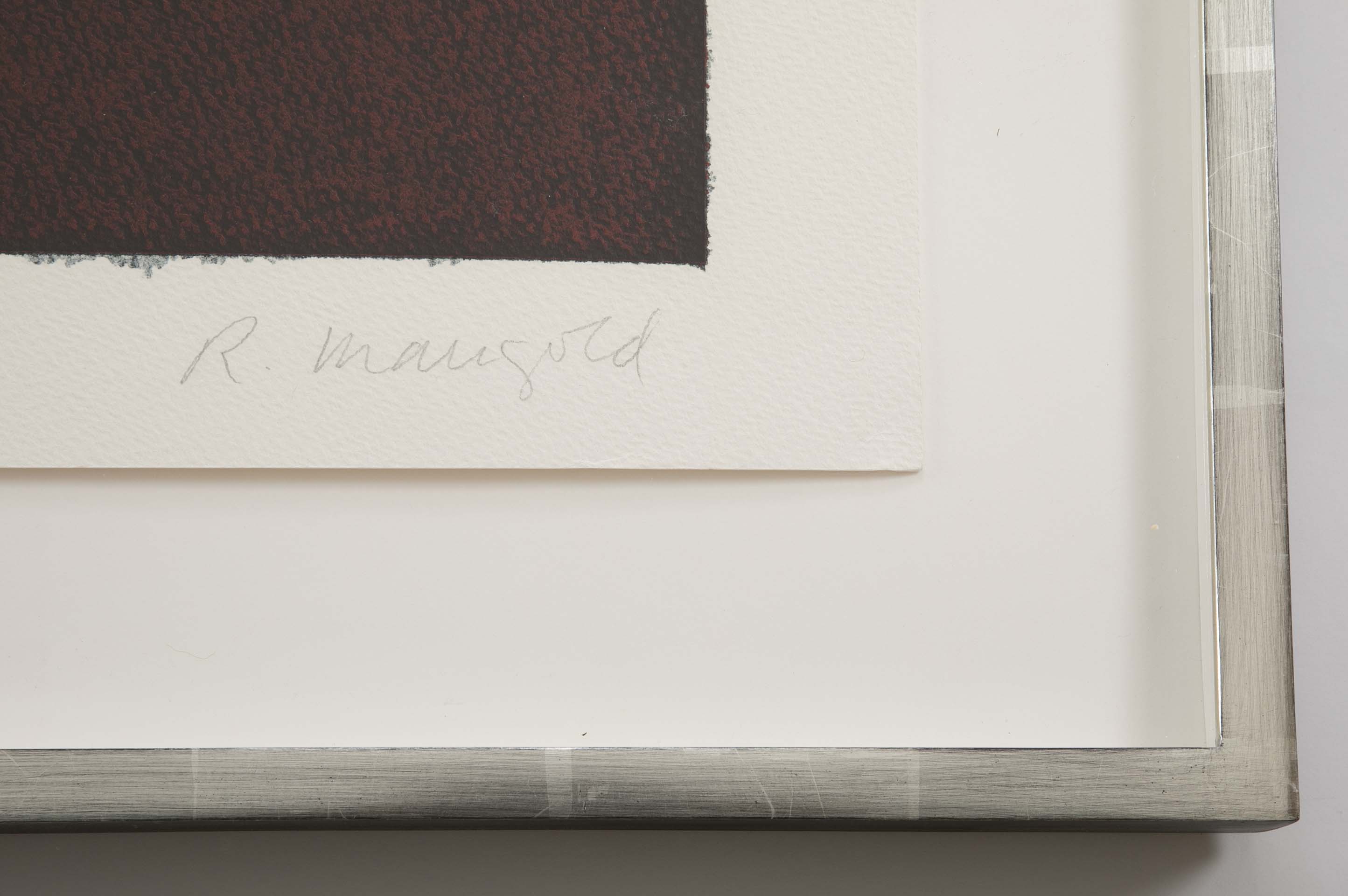 A Screenprint by Robert Mangold from the Portfolio "Four x Four x Four"