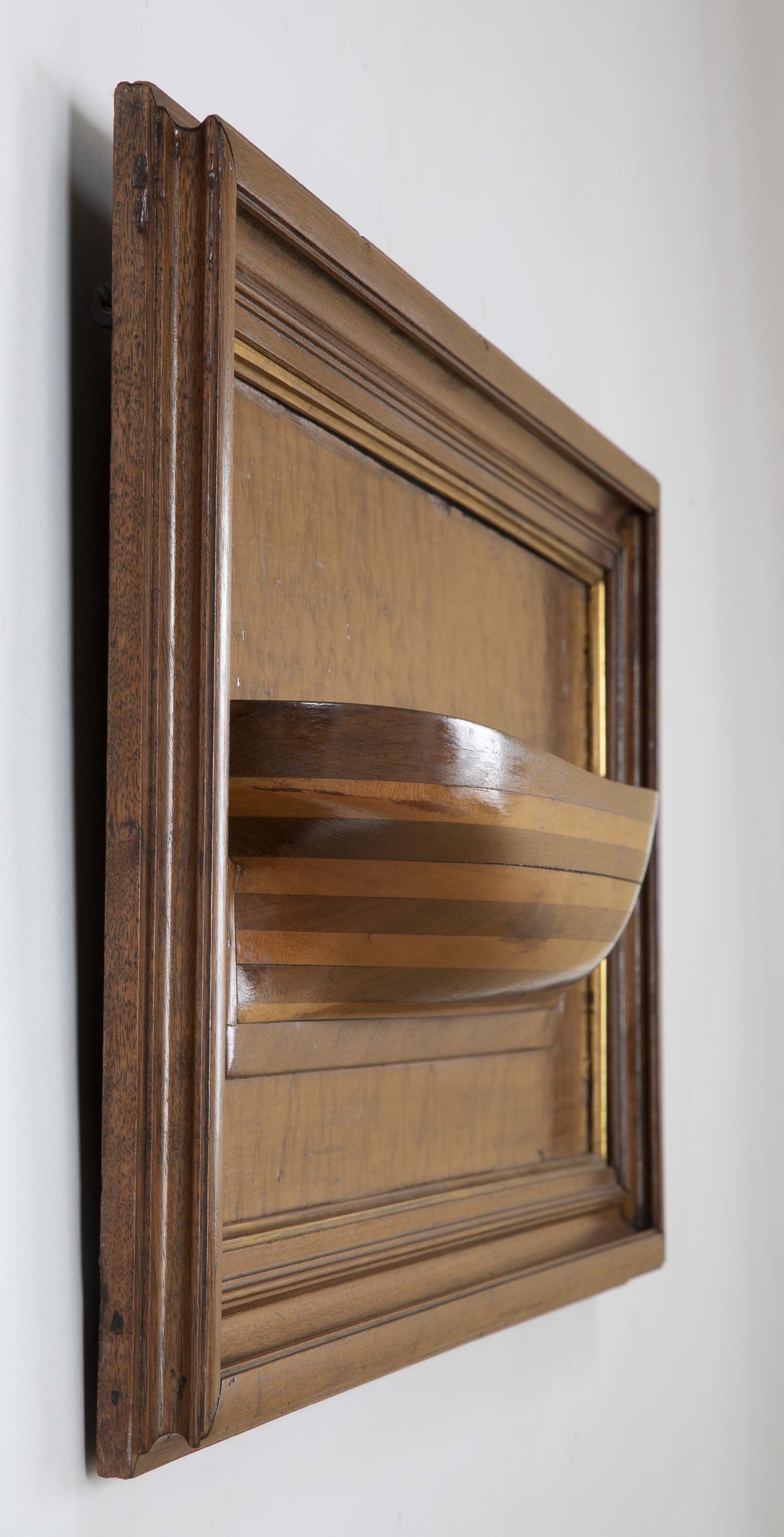 An Exceptional Mounted Builder's Presentation Half Hull Model