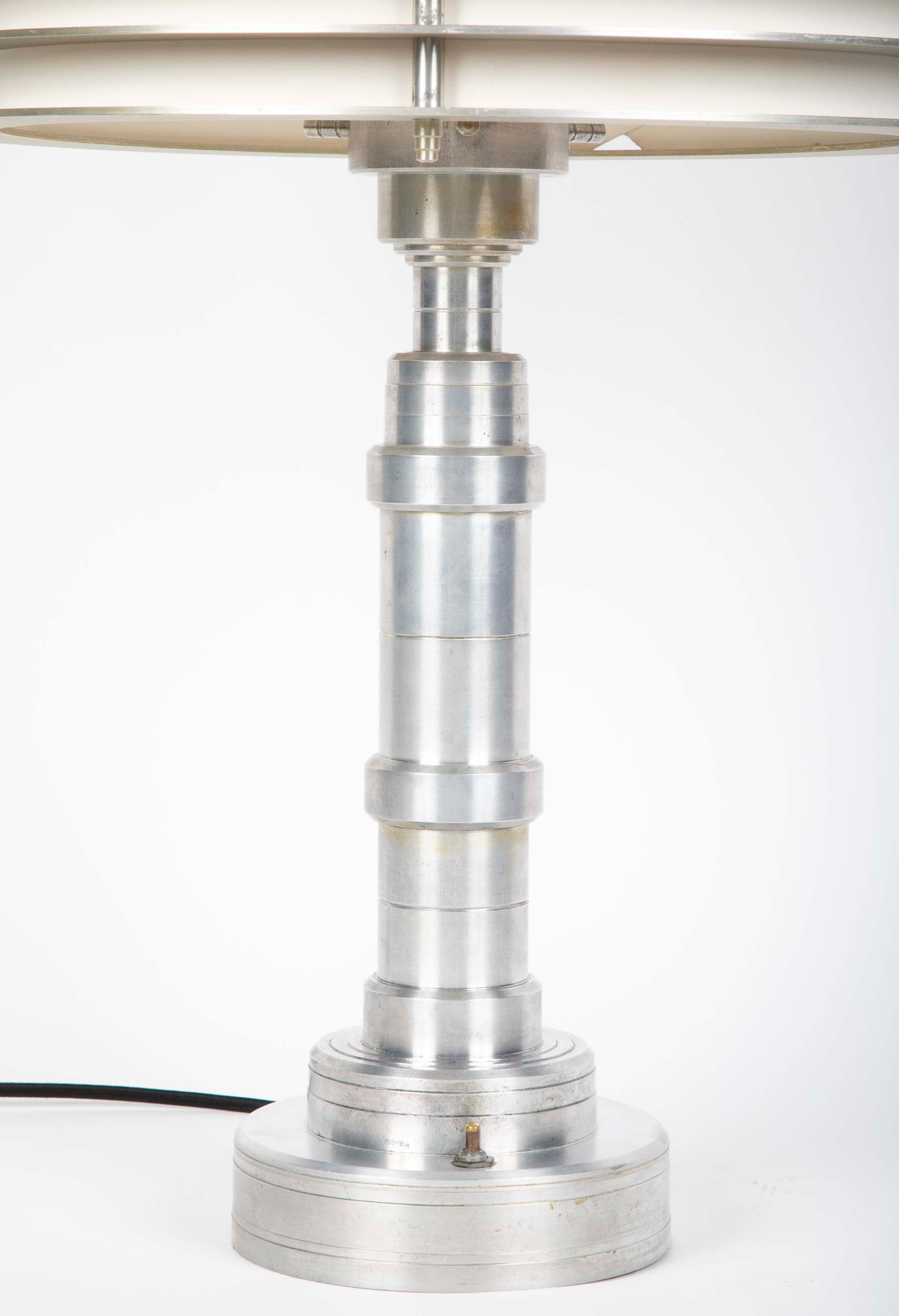 Pattyn Products Attributed Art Deco Table Lamp Attributed Walter Von Nessen
