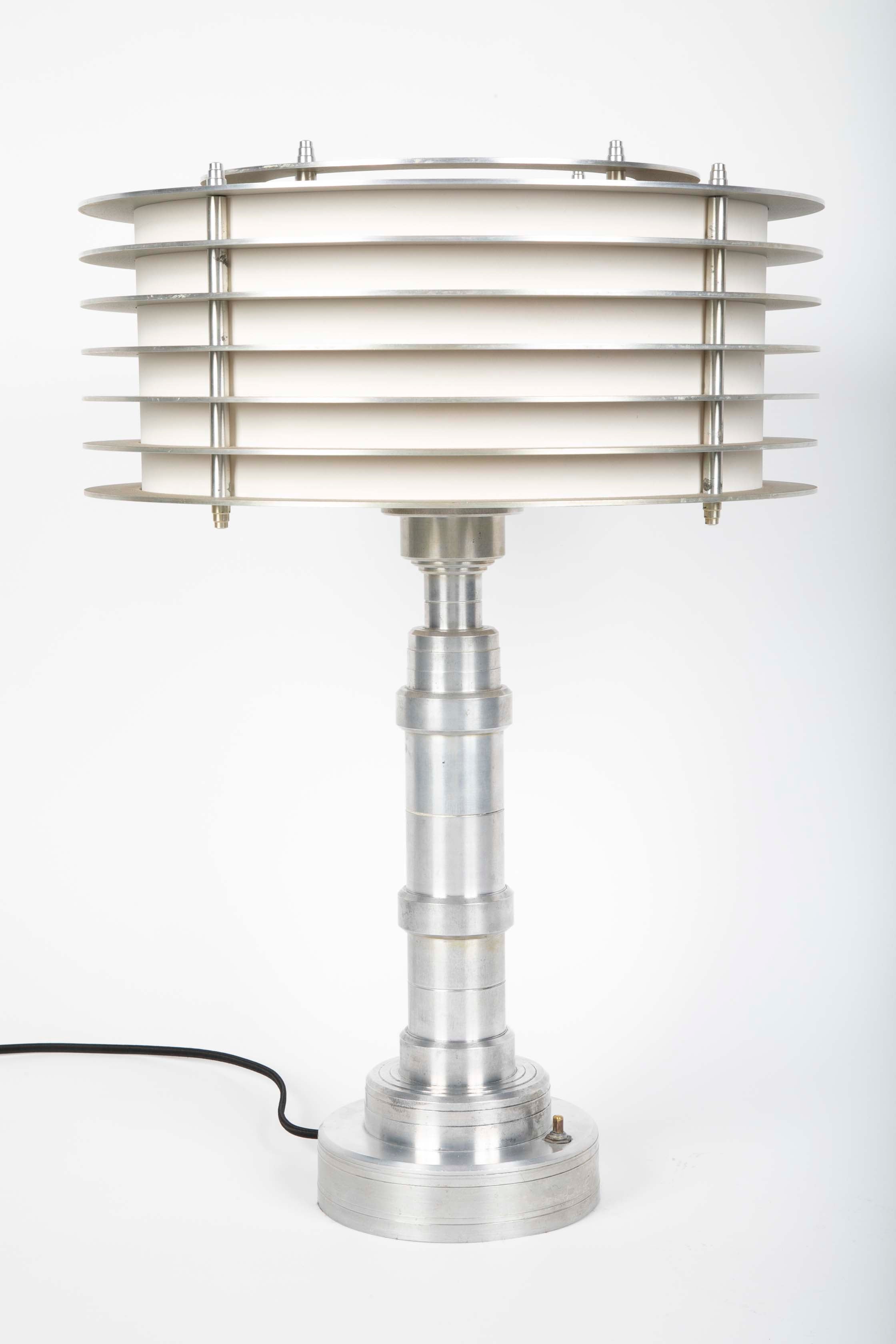 Pattyn Products Attributed Art Deco Table Lamp Attributed Walter Von Nessen