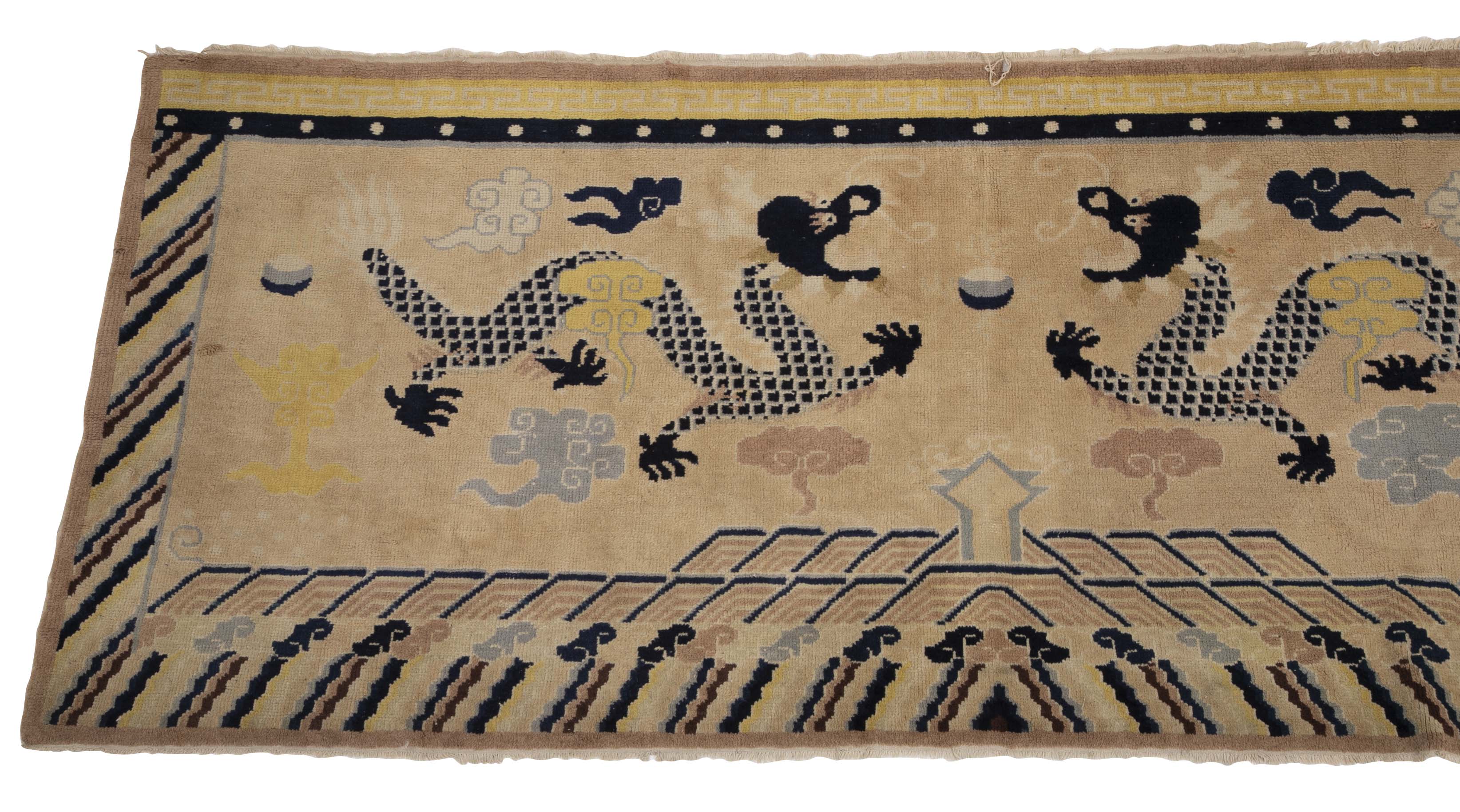 Banner Rug with Dragons from Northern China